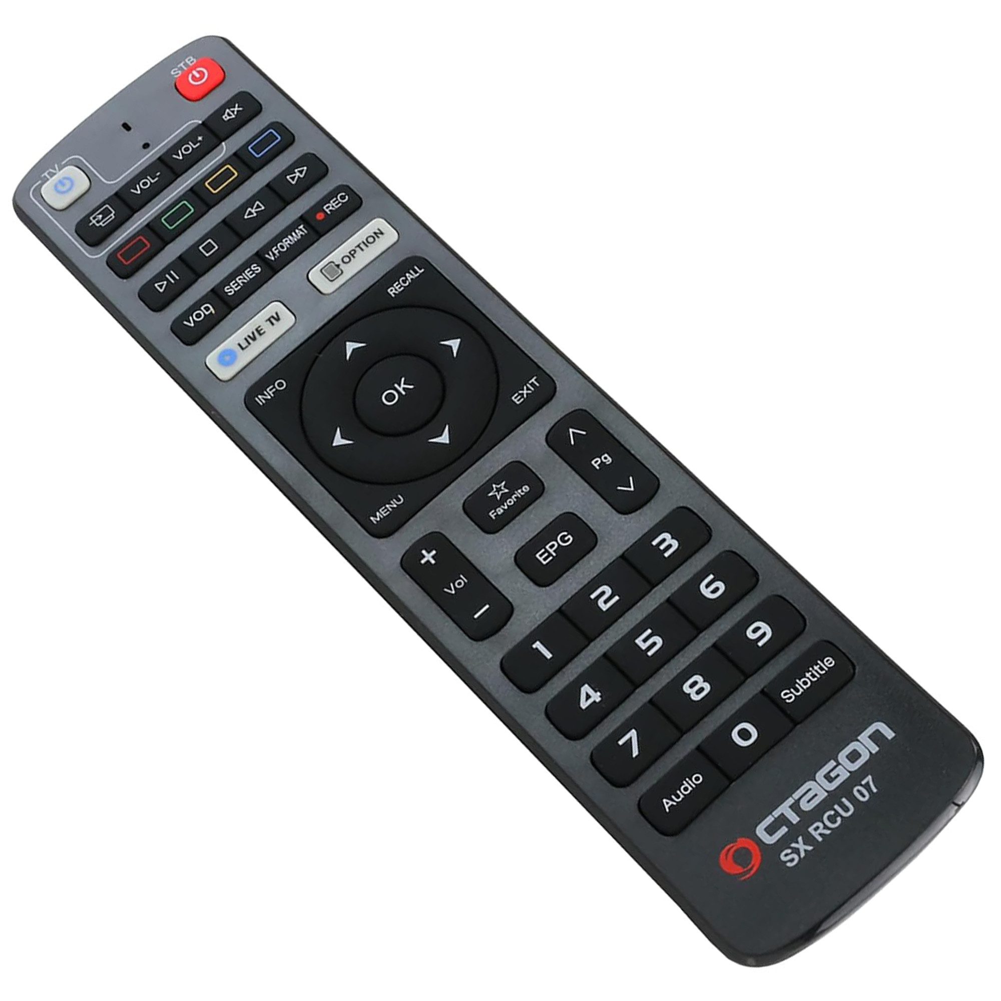 OCTAGON Original/Ersatz Fernbedienung für SX RCU 07 SAT-Receiver