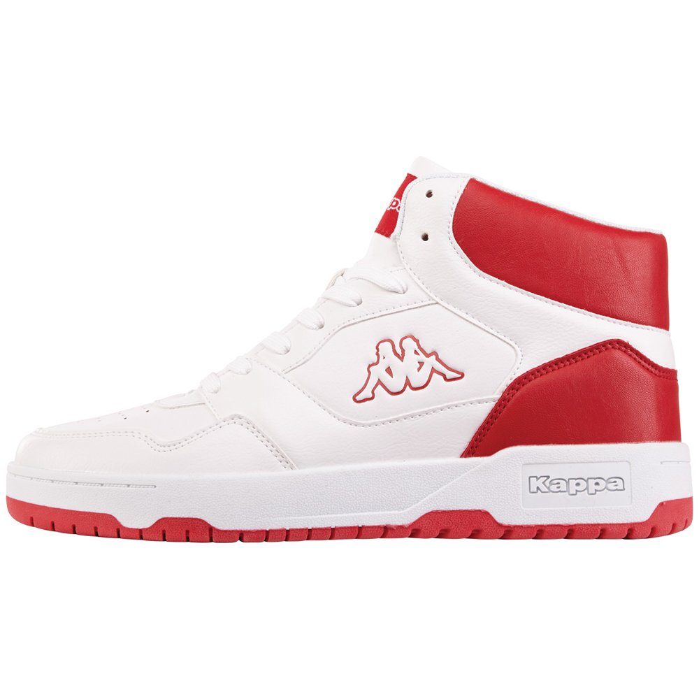 Kappa Sneaker - in modischer, halbhoher Form white-red