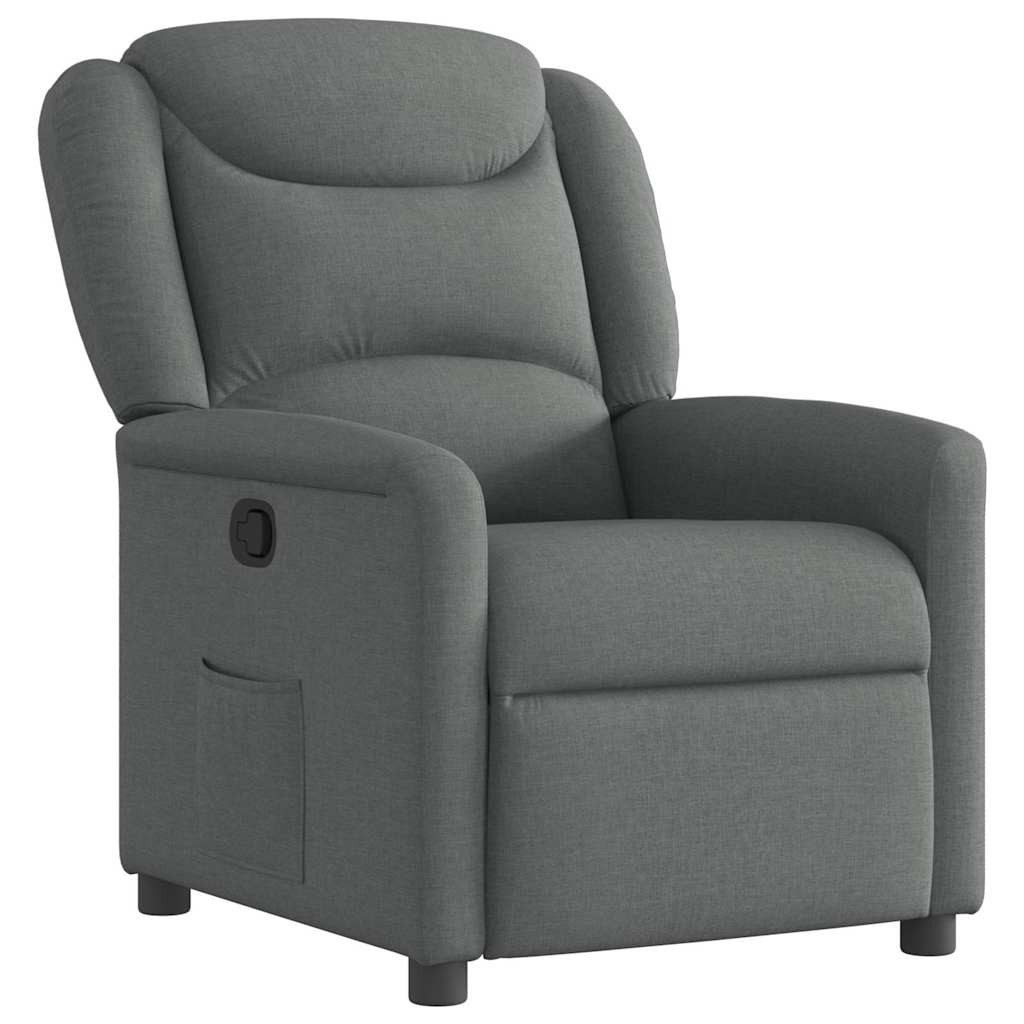 vidaXL Sessel Relaxsessel Dunkelgrau Stoff (1-St) günstig online kaufen