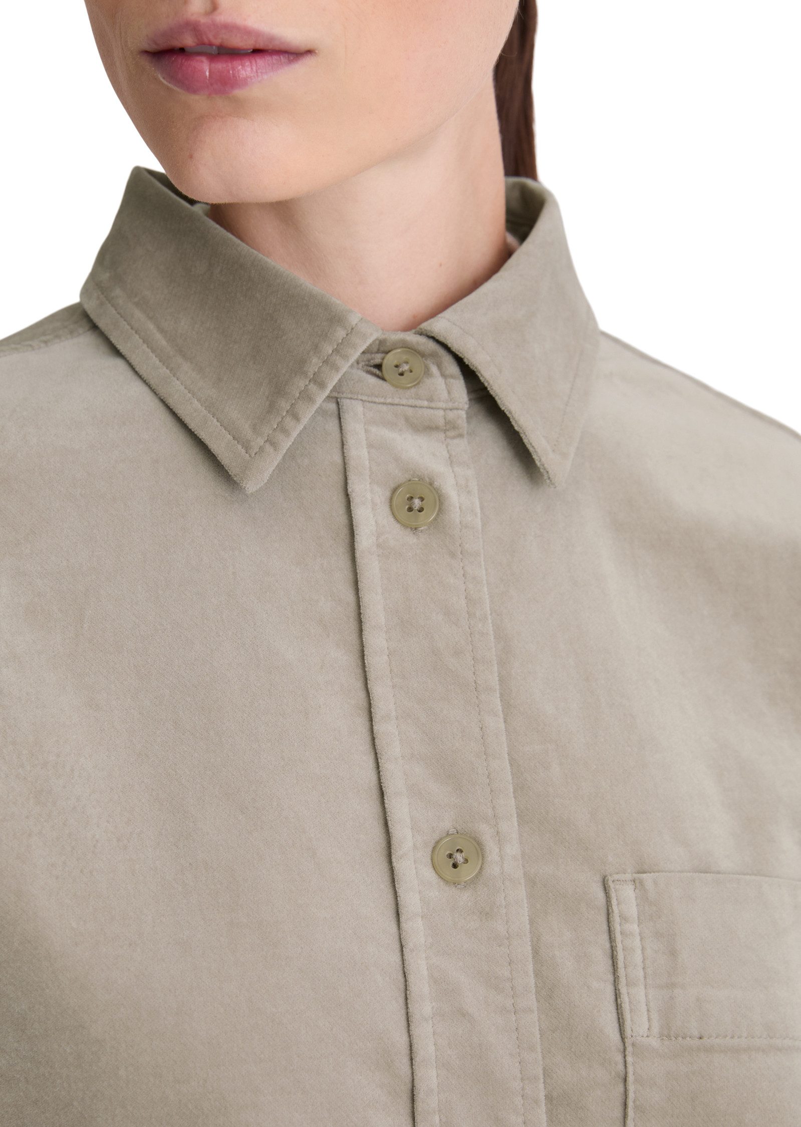 Marc O'Polo Hemdjacke aus Organic Cotton Stretch – Bild 4 von 5