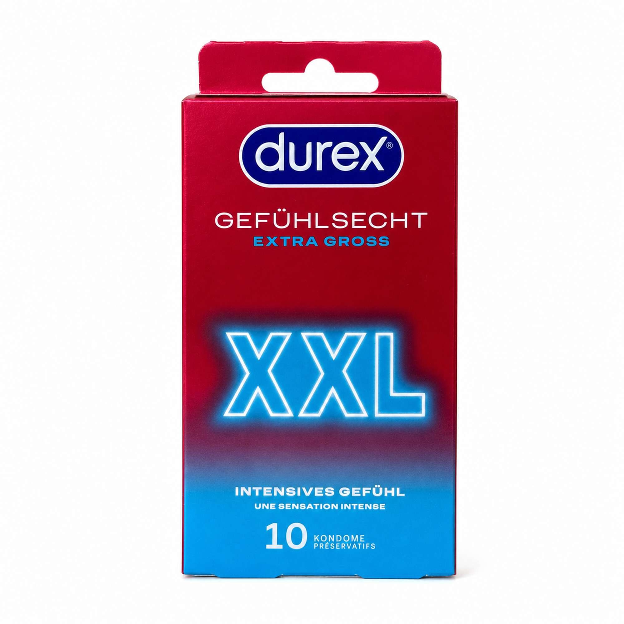 durex XXL-Kondome DUREX Gefühlsecht XXL Kondome 60mm 10 Stück
