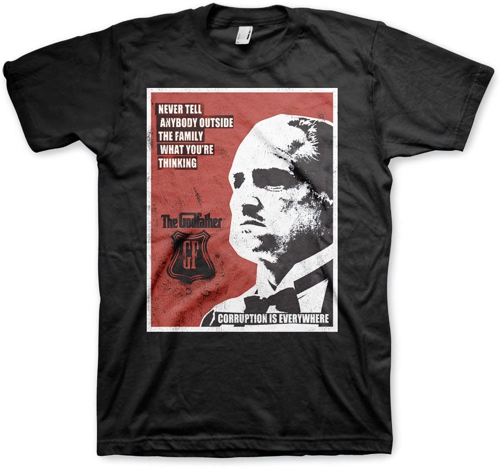 The Godfather T-Shirt Never Tell Anybody Big Tall T-Shirt