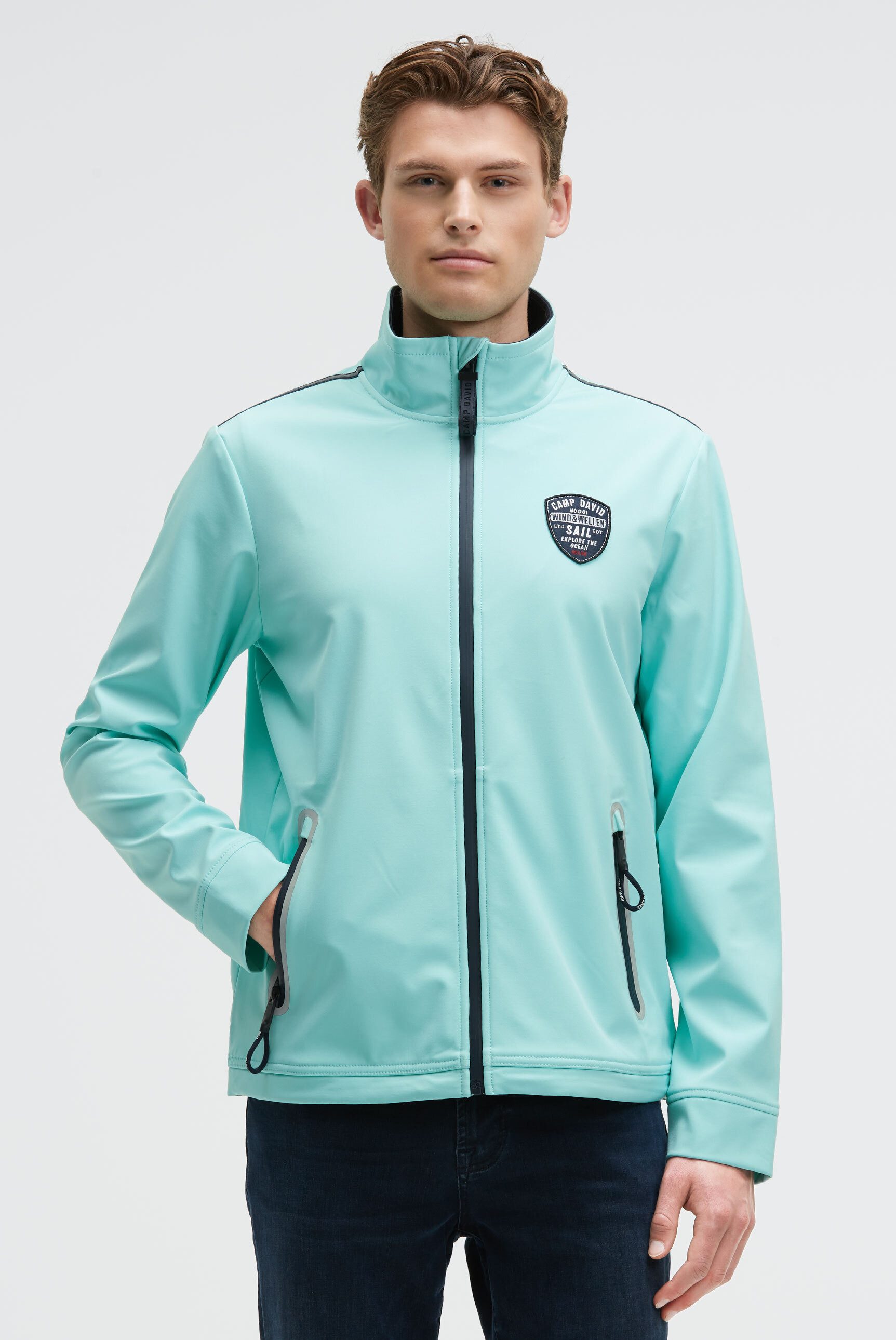 CAMP DAVID Softshelljacke mit verstellbarem Gummizug im Saum günstig online kaufen