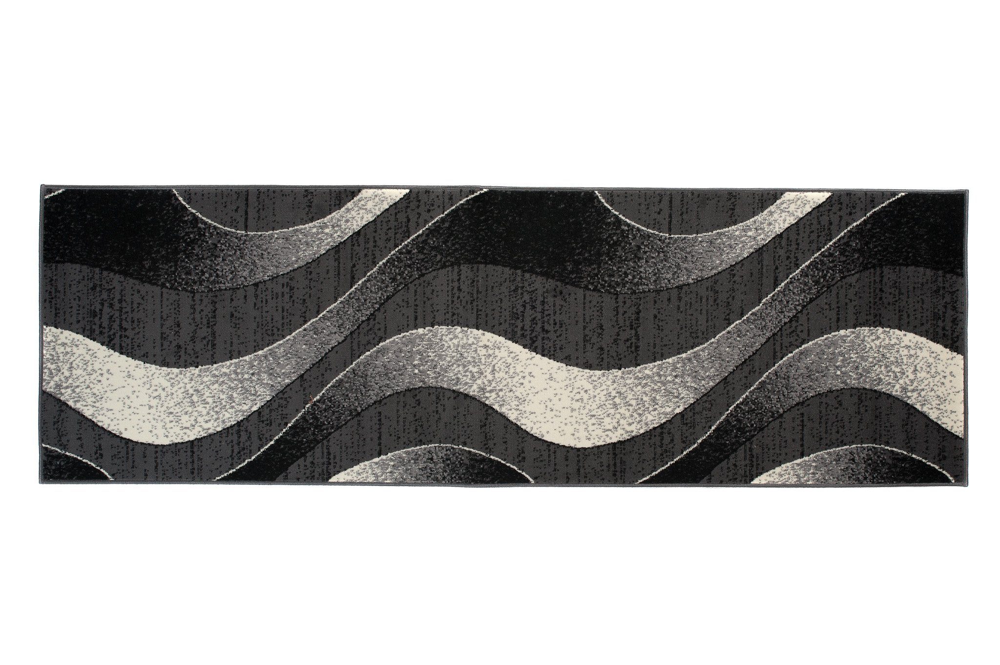 Mazovia Läufer Läufer Flurläufer Modern für Vorzimmer 120 cm Breit Grau dunkegrau, 120 x 100 cm, Kurzflor, Meterware, Höhe 8 mm