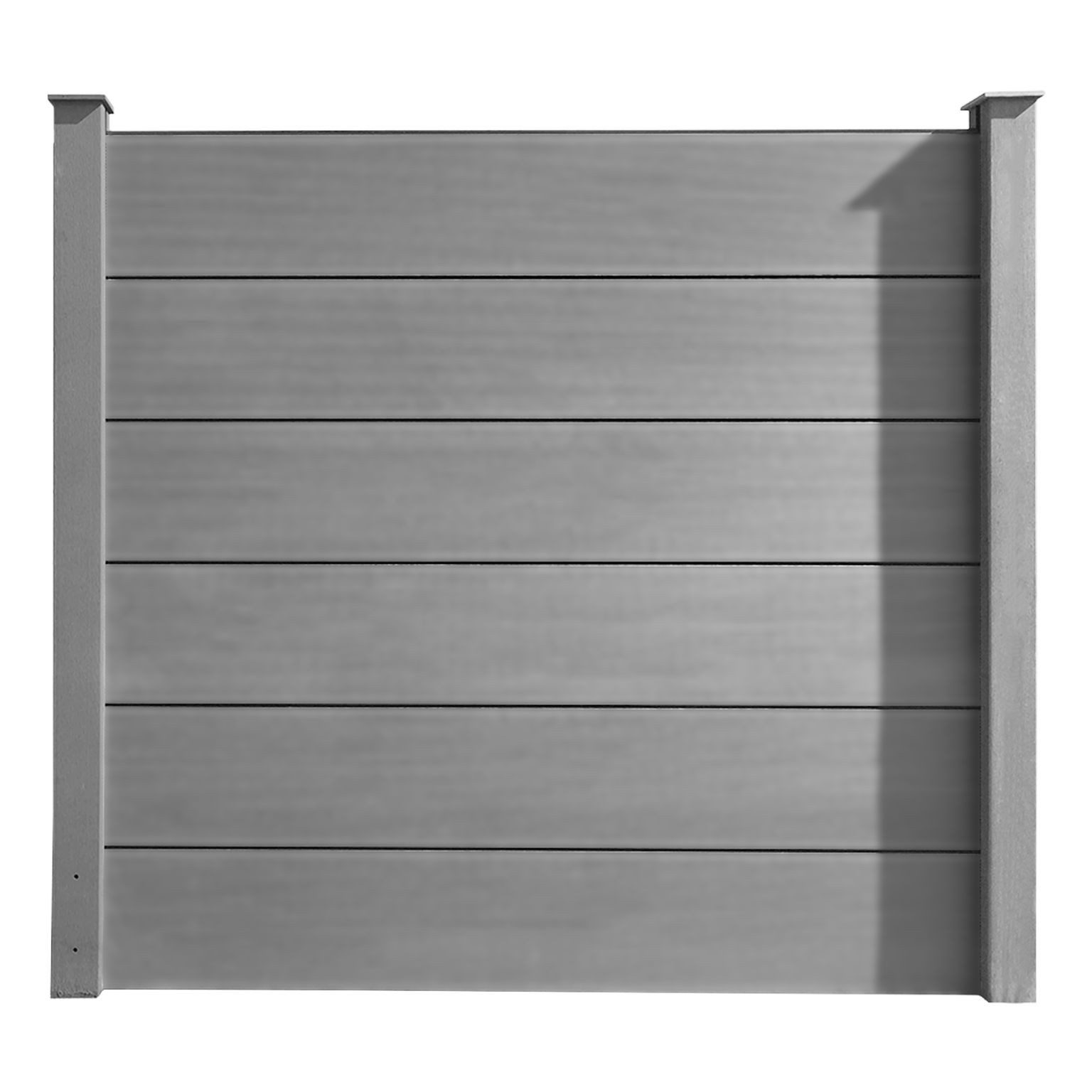 HORI Lamellenzaun HORI WPC Zaun Sichtschutzzaun XXL Gartenzaun Windschutz Lamellenzaun