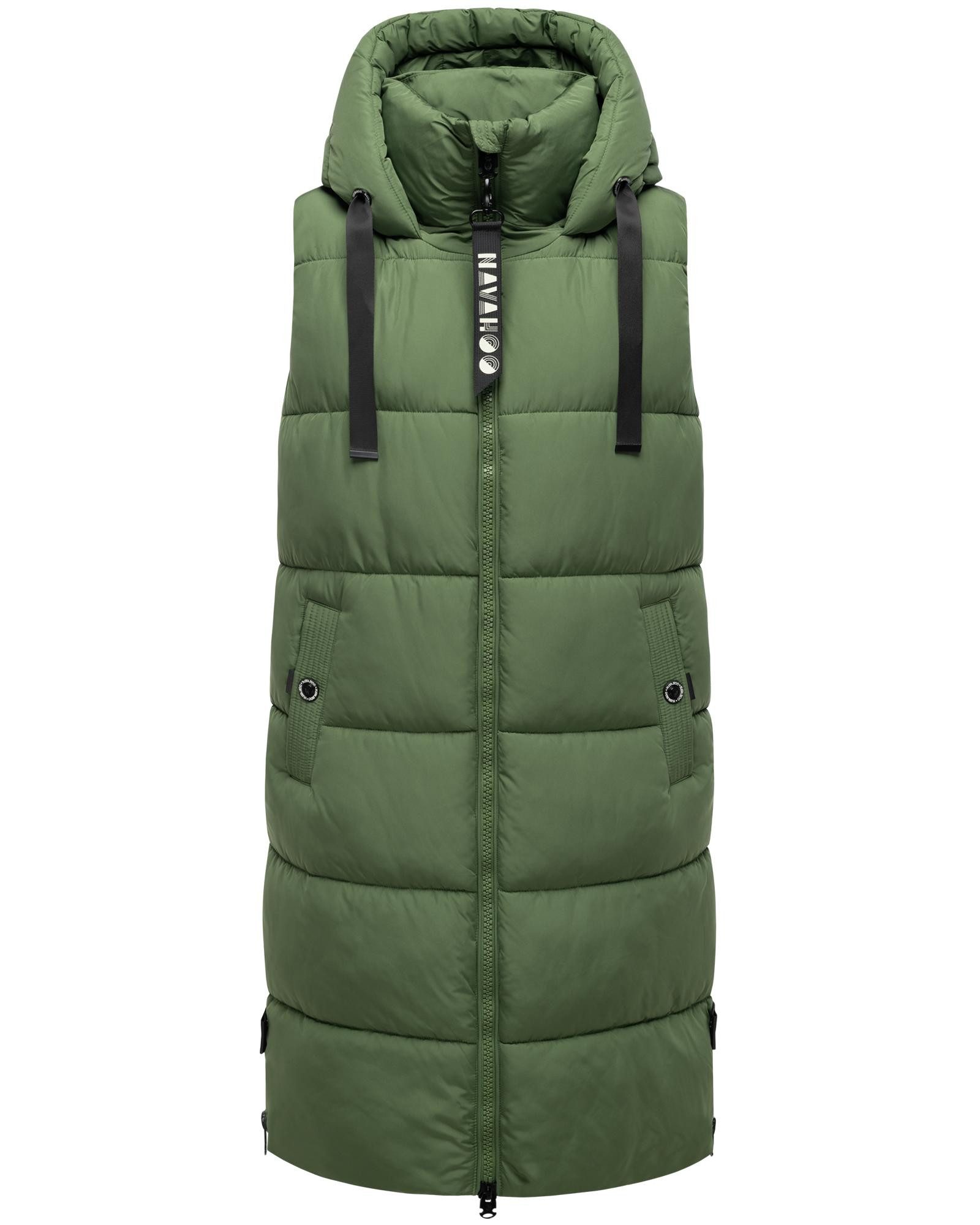 Navahoo Steppweste Schnuffelchen (1-tlg) warme Damen Outdoor-Weste lang mit günstig online kaufen