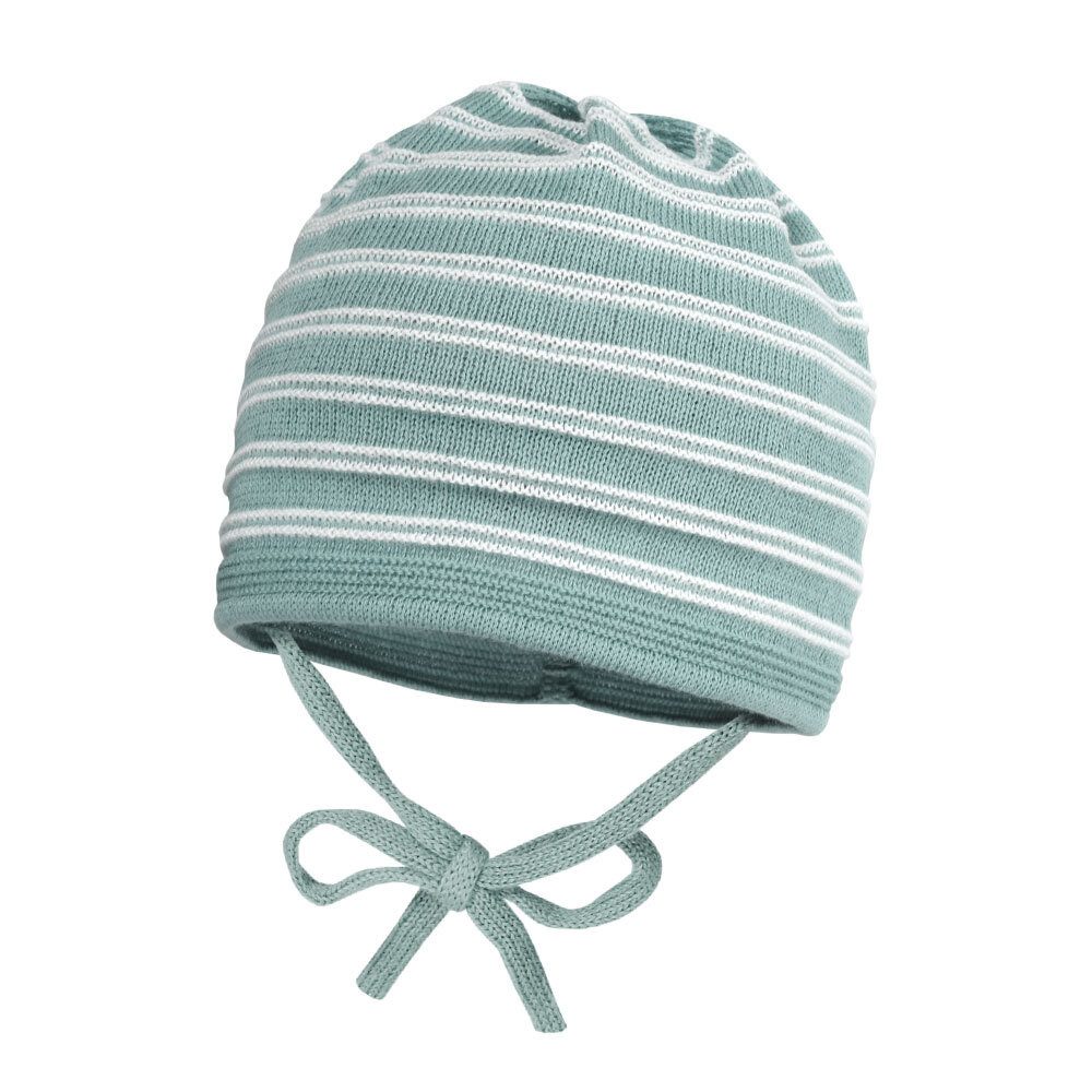 Maximo Baby-Mütze Aus Weicher Baumwolle - Strickmütze Mit Bindeband, Made In Germany