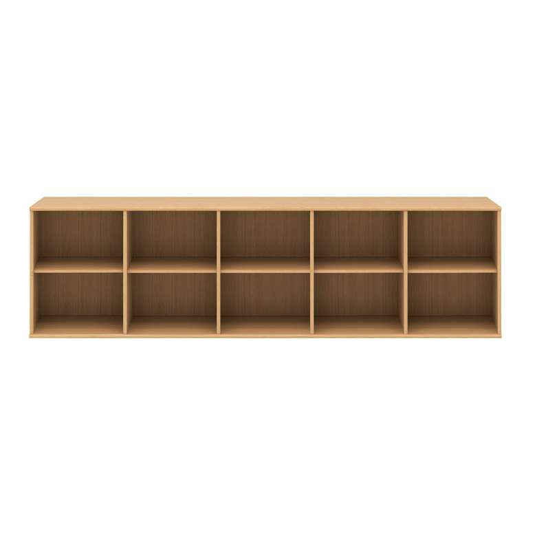Hammel Furniture Sideboard Mistral, Hochwertig Bücherregal, Lowboard, hängend/stehend montierbar, mit 5 verstellbare Einlegeböden, B: 220 cm, anpassungsbar Designmöbel