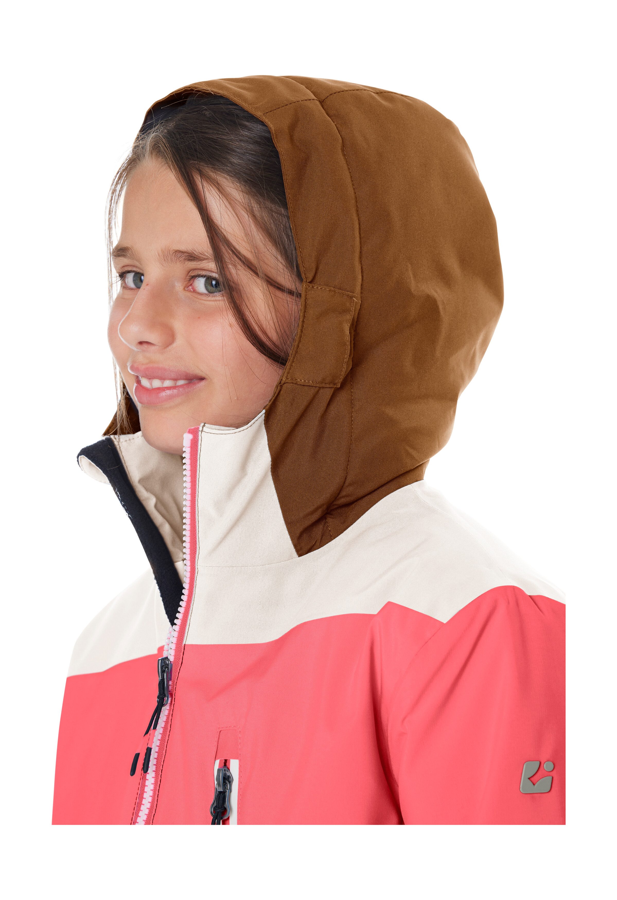 Killtec Skijacke KSW 331 GRLS SKI JCKT Atmungsaktive, wasserdichte Jacke mit Fleece-Innenseite, Skipasstasche