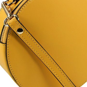Toscanto Schultertasche Toscanto Tasche gelb Schultertasche (Schultertasche), Damen Schultertasche Leder, gelb, Größe ca. 18cm