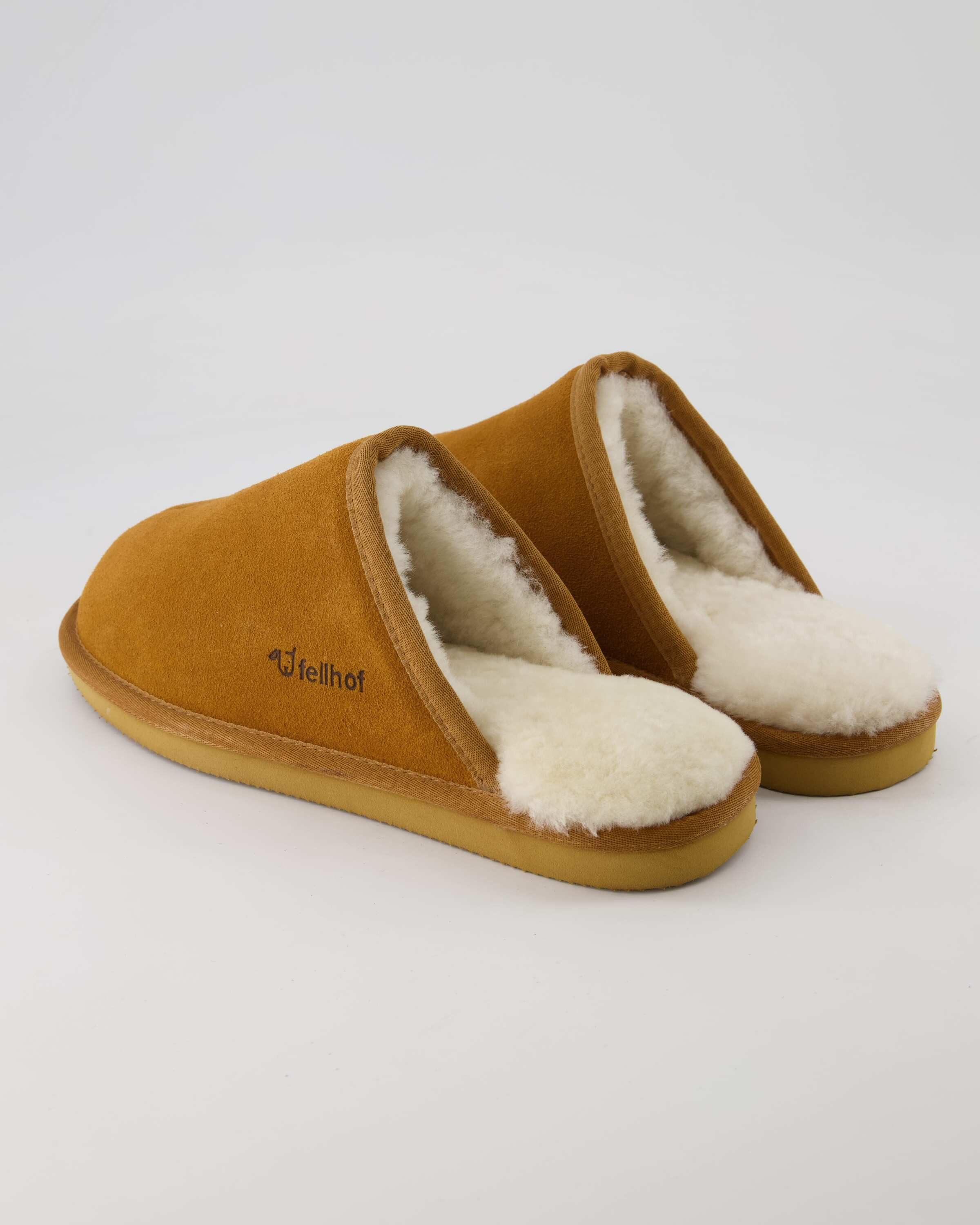 Fellhof Pantoffel Komfort Da. Hausschuh Obermaterial: Leder