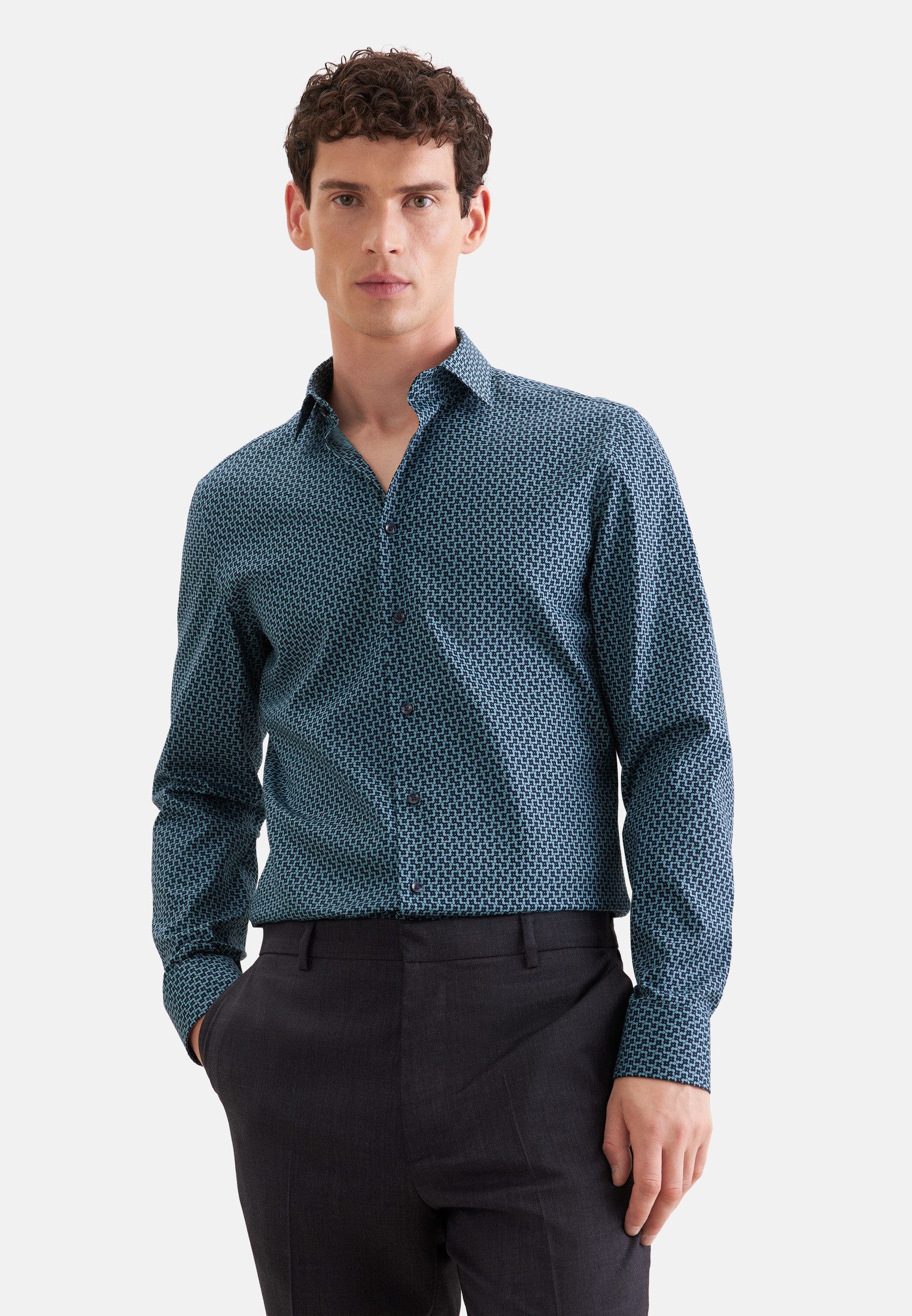 Businesshemd Schwarze Rose