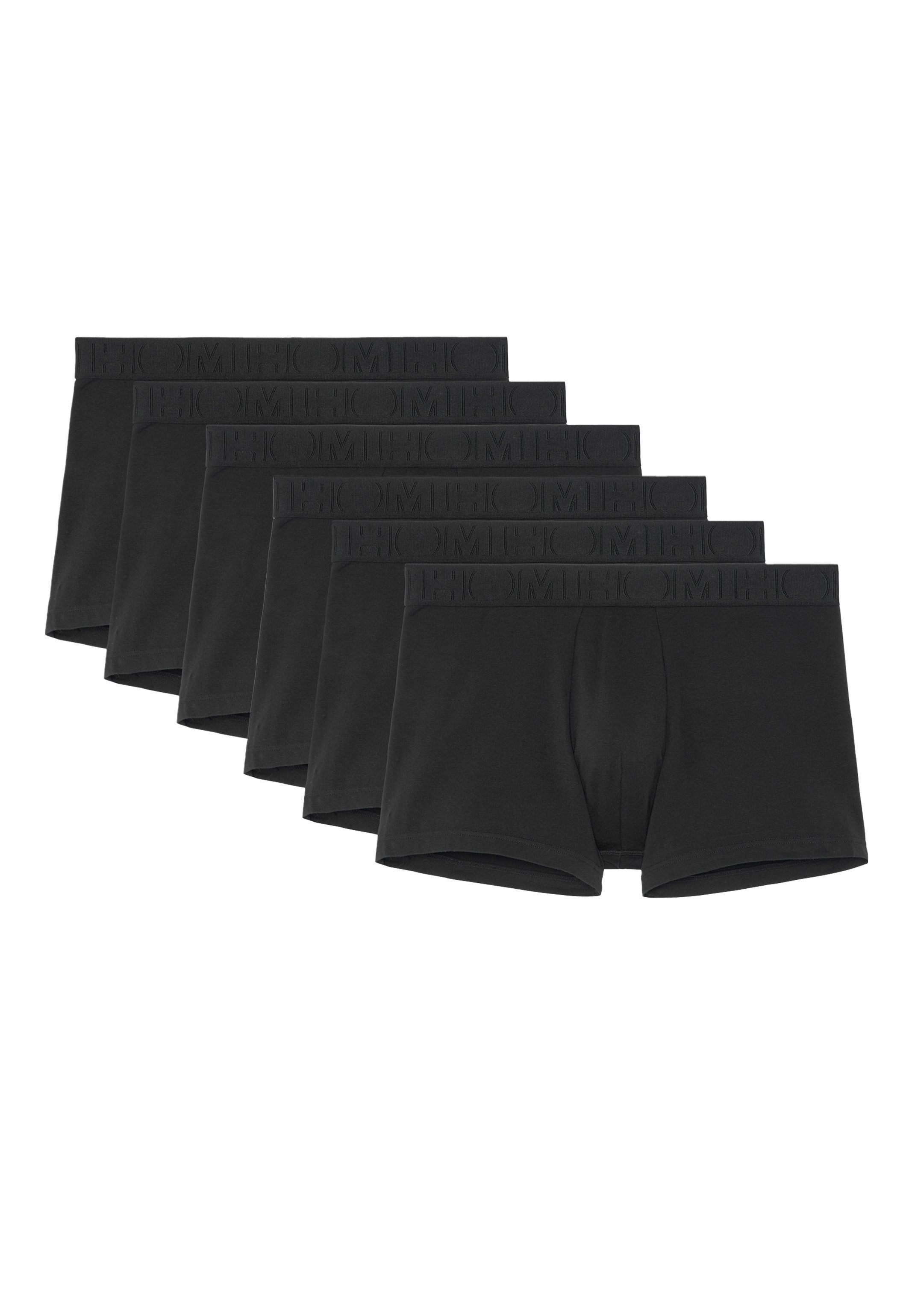 Hom Retro Boxer 6er Pack Tonal (Spar-Set, 6-St) Retro Short / Pant - Baumwolle - ohne Eingriff - Atmungsaktiv