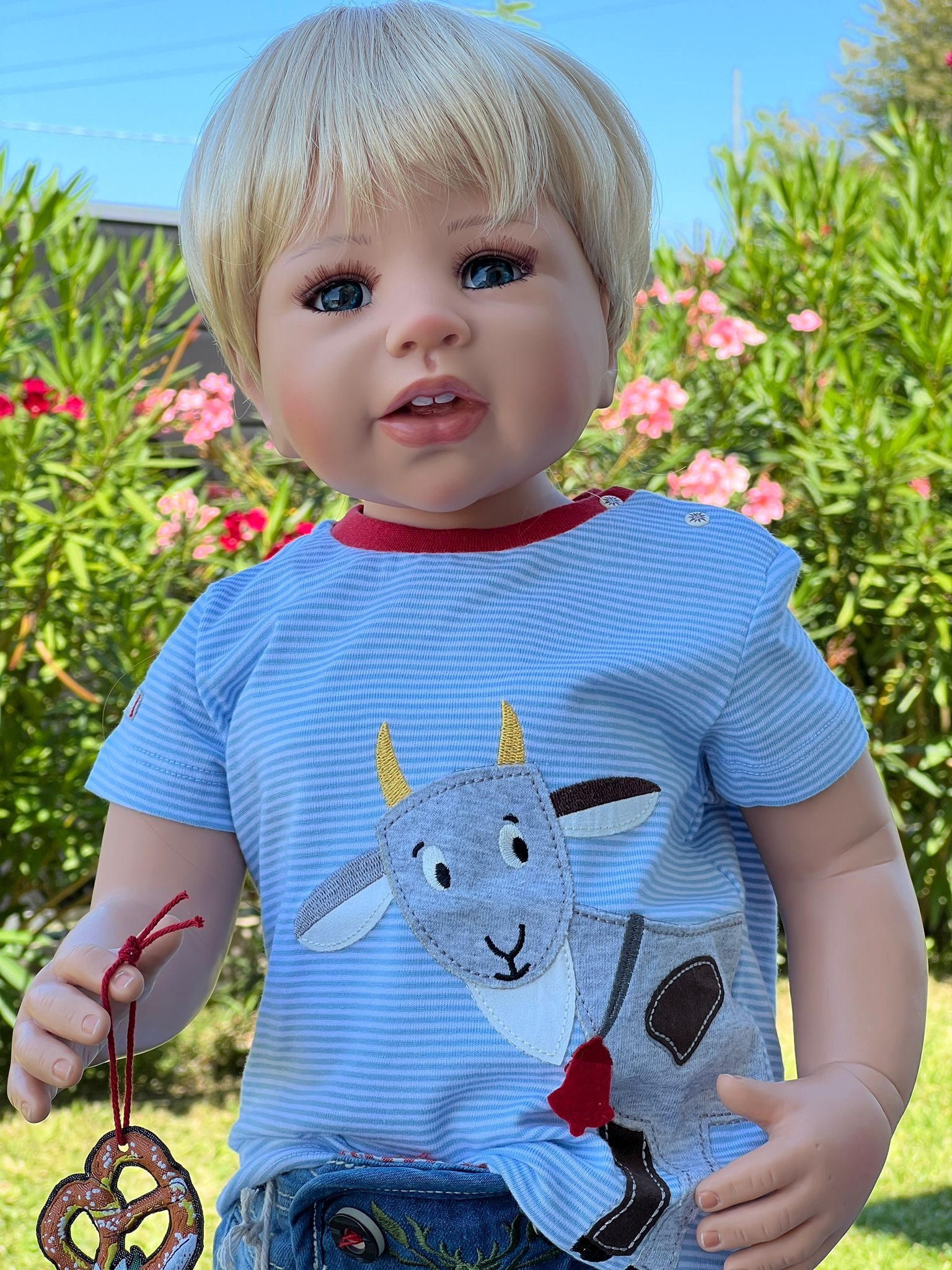 CMTPUPPENGALERIE Stehpuppe Benni von Monika Levenig - 79 cm - blond (1-tlg)
