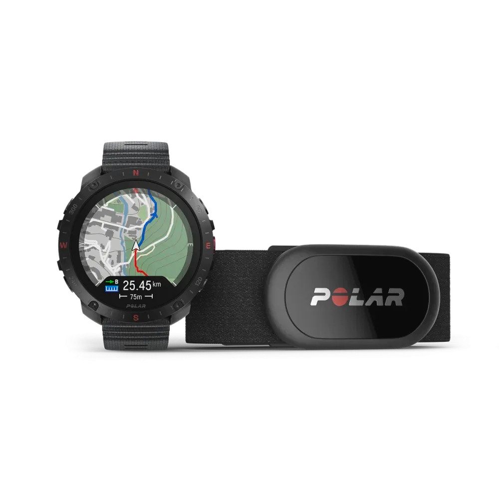 Polar GRIT X2 PRO Smartwatch (3,53 cm/1,39 Zoll), inkl. H10 Brustgurt