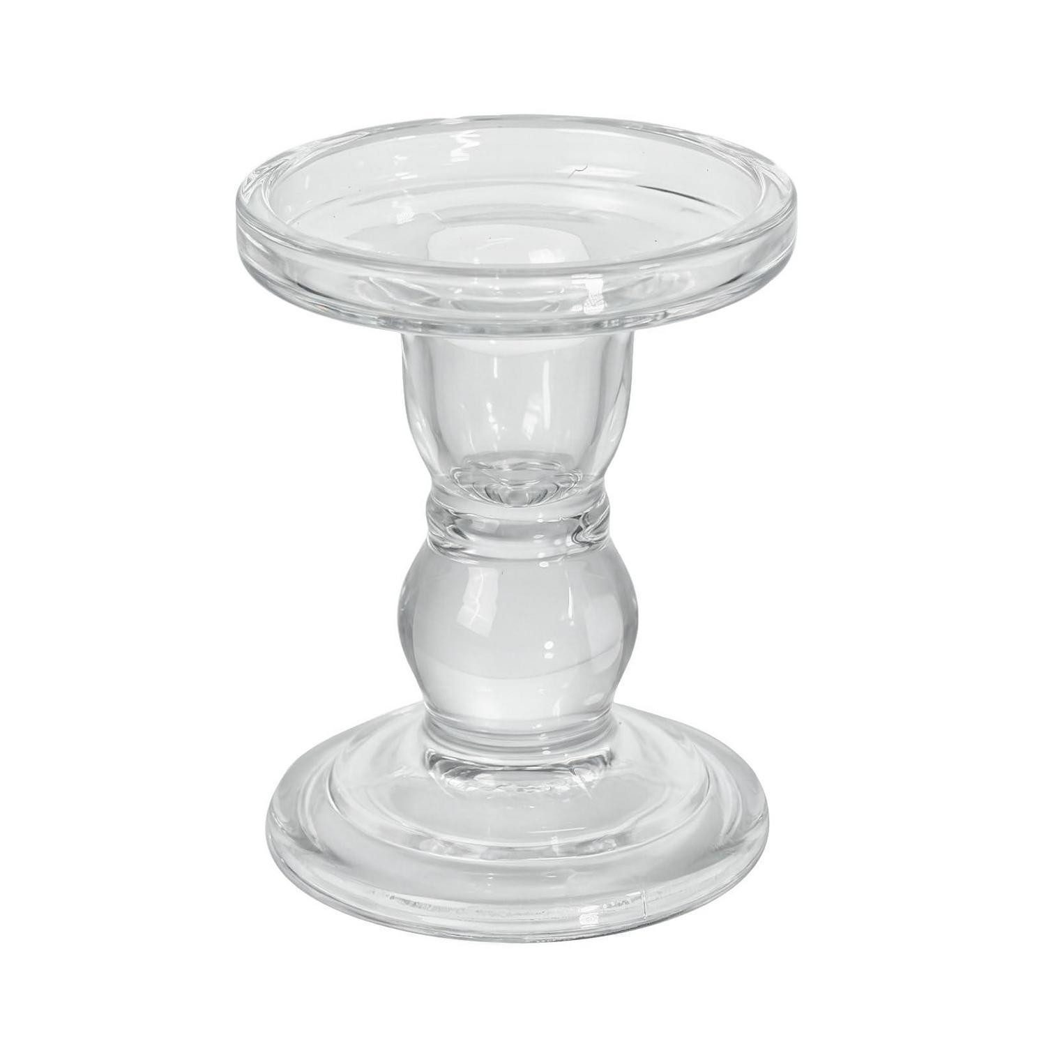 LuxusKollektion Teelichthalter Kerzenhalter Glas klar (1 St)