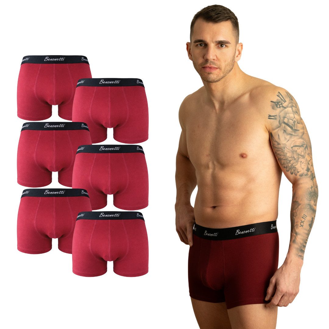 Benonetti Boxershorts weich, langlebig & atmungsaktiv, kein Aufrollen (6 Pa günstig online kaufen