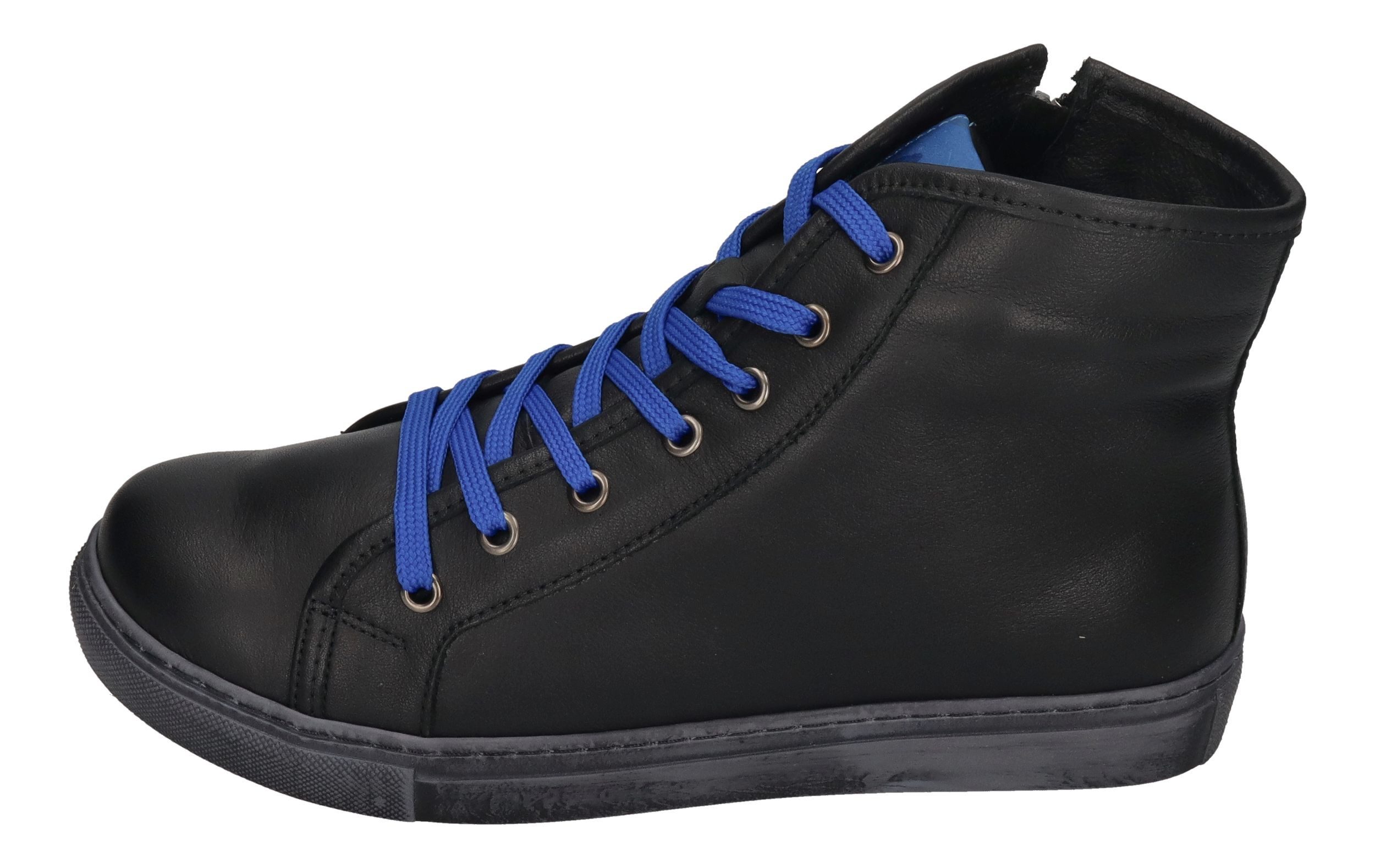 Andrea Conti 0342837-221 Sneaker Schwarz Kobalt