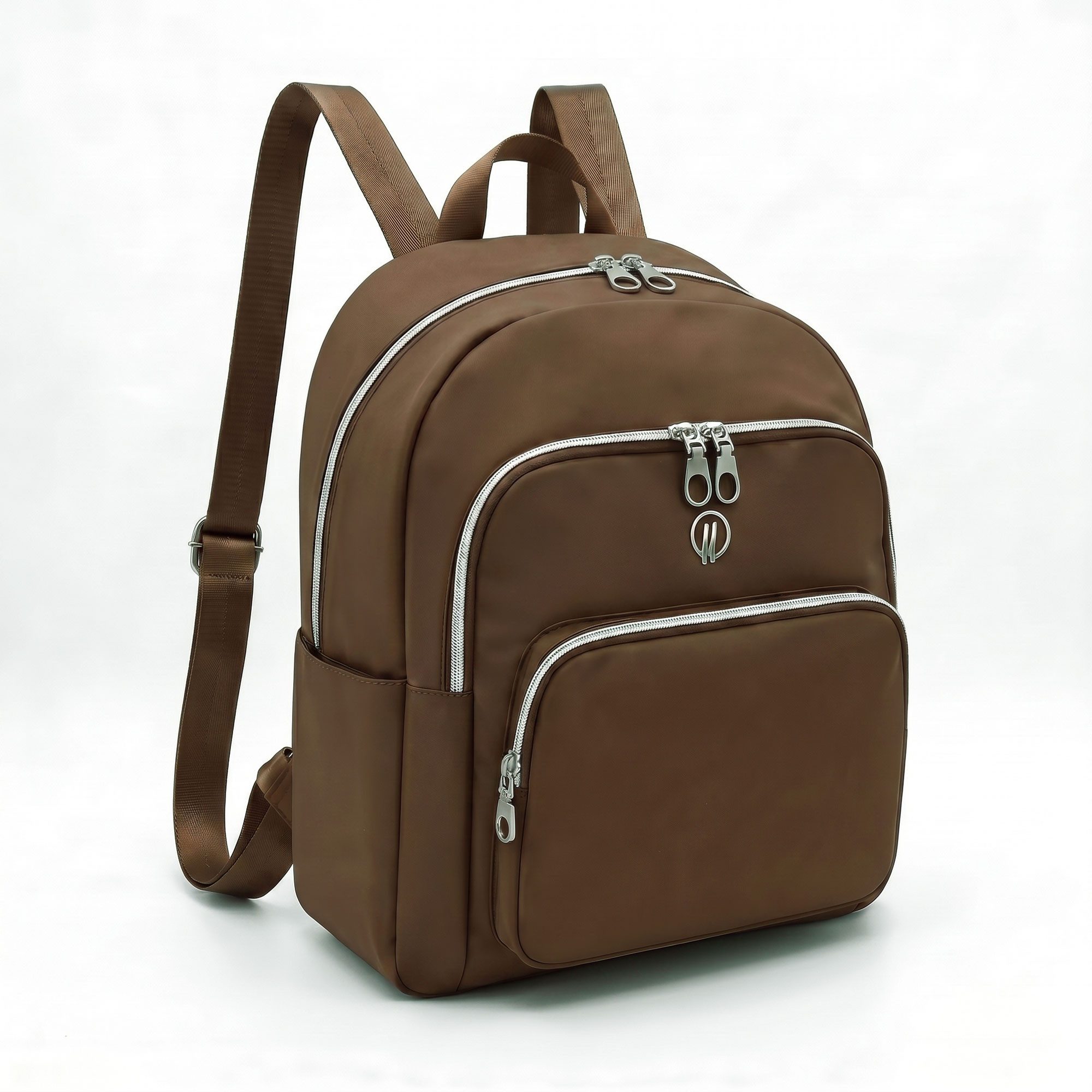 HELLSER Cityrucksack Damen klein – stylischer Damen Rucksack 34x27x15cm wasserabweisend, für Freizeit, Uni, Schule, Büro - Koffergurt & versteckte Tasche