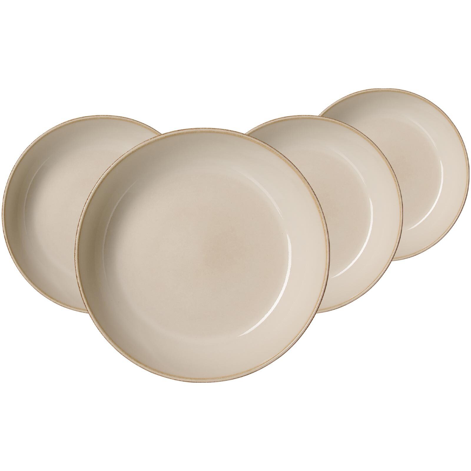 Ritzenhoff & Breker Suppenteller Olivia Suppenteller ø 20 cm 4er Set, (4 St)
