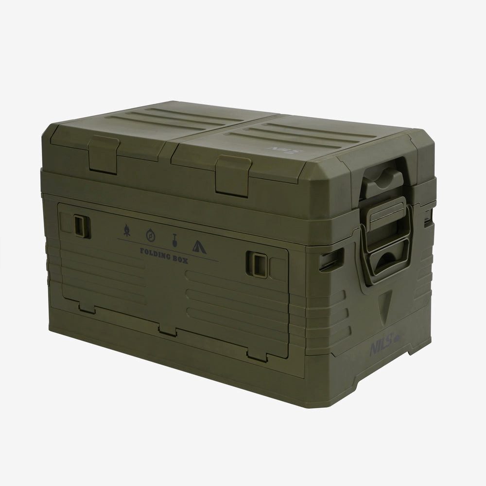NILS CAMP Faltbox Faltbox Aufbewahrungsbox Campingbox (Spar-Set, 1 St., 48 x 30 x 31 cm faltbar), faltbar, stapelbar, 42 l, 50 kg Traglast