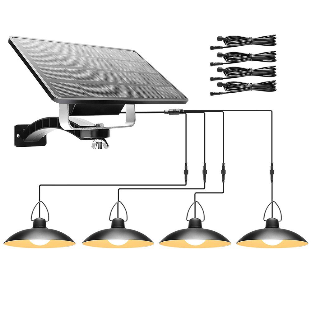 Rosnek Außen-Deckenleuchte 1/2/3/4 Kopf, Solar-Pendelleuchten, für günstig online kaufen
