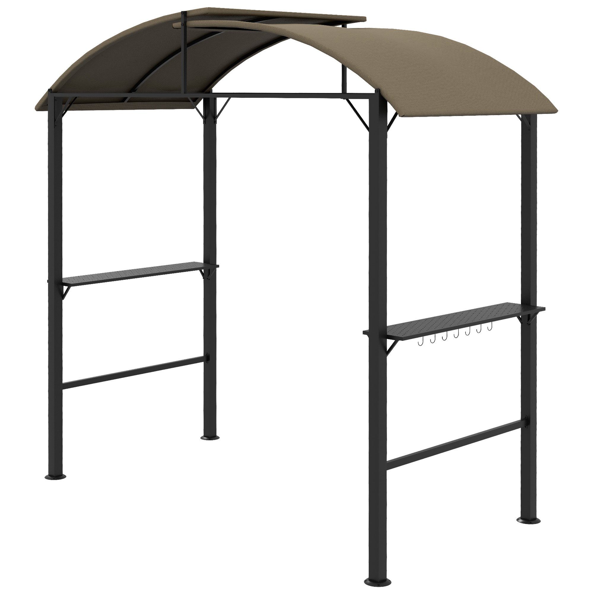 Outsunny Grillpavillon Grillüberdachung, Wetterfester, mit Haken, günstig online kaufen