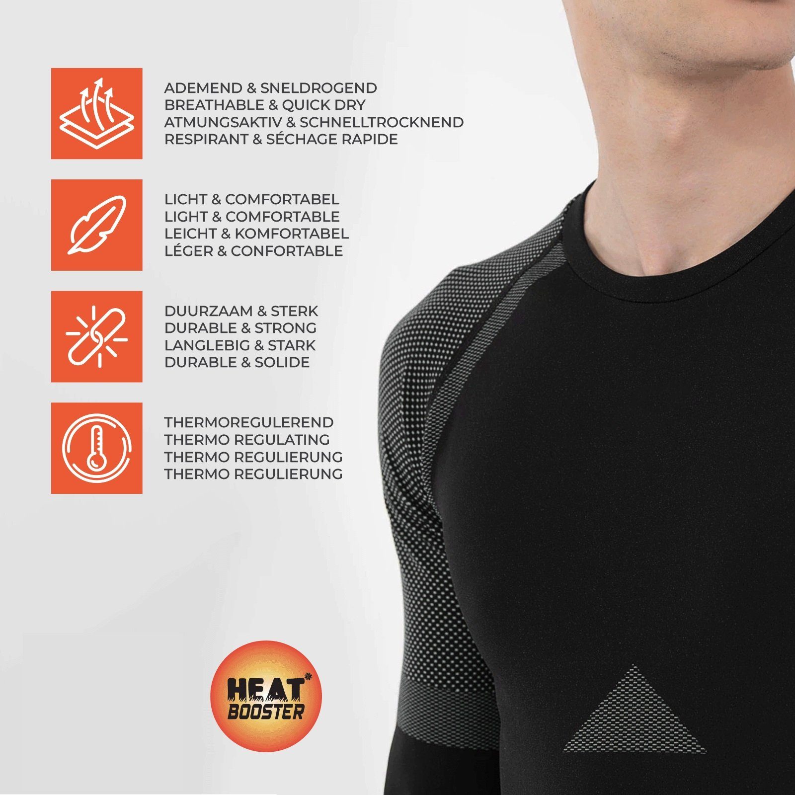Rungassi Thermounterhose HEAT BOOSTER Nahtlose Herren Thermo-Hose 138 Schwarz Größe: XL-XXL – Bild 2 von 3