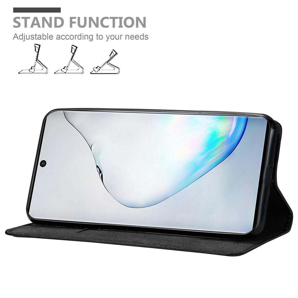 Cadorabo Handyhülle für Samsung Galaxy NOTE 10 Hülle Samsung Galaxy NOTE 10, Hülle Schutzhülle mit Standfunktion, Magnetverschluss und Kartenfach