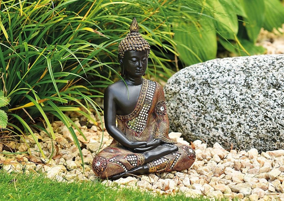 NO NAME Buddhafigur Thai Buddhafigur, Skulptur, Statue, Dekofigur, H 27 cm