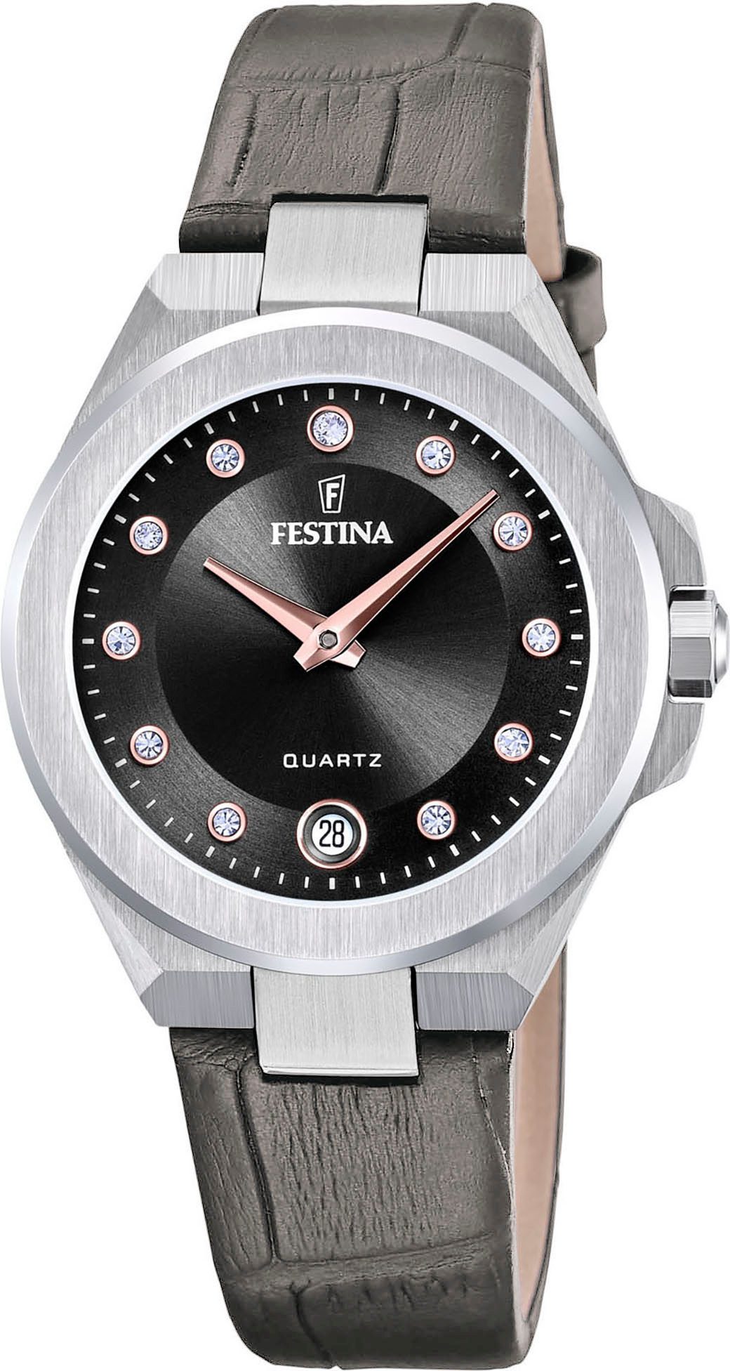 Festina Quarzuhr Mademoiselle F20701/5, Armbanduhr, Damenuhr, günstig online kaufen