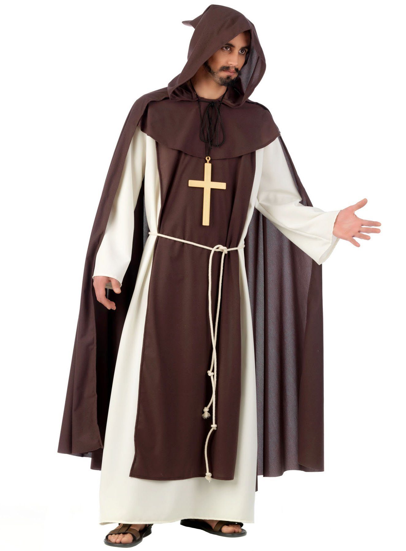 Limit Sport Umhang Umhang Franziskanermönch, Einfacher brauner Umhang für Mönche und Geistliche