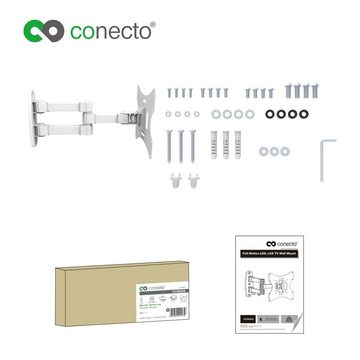 conecto TV Wandhalter für LCD LED Fernseher & Monitor TV-Wandhalterung, (bis 42 Zoll, schwenkbar, neigbar, ausziehbar)