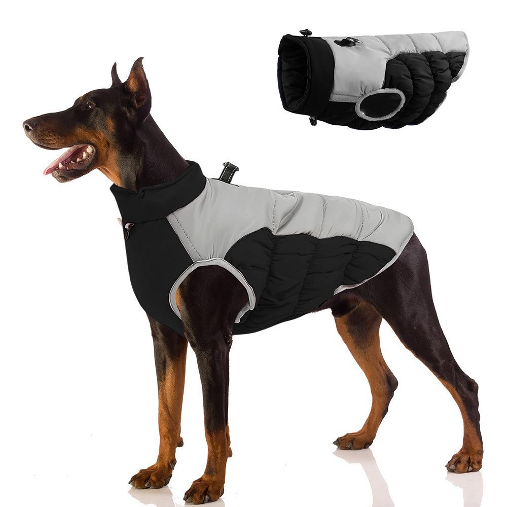 Ledander Hundemantel Wasserdichter Hundemantel, Winterjacke für kaltes Wetter für kleine, reflektierende Hundejacke für kleine und mittelgroße und große Hunde