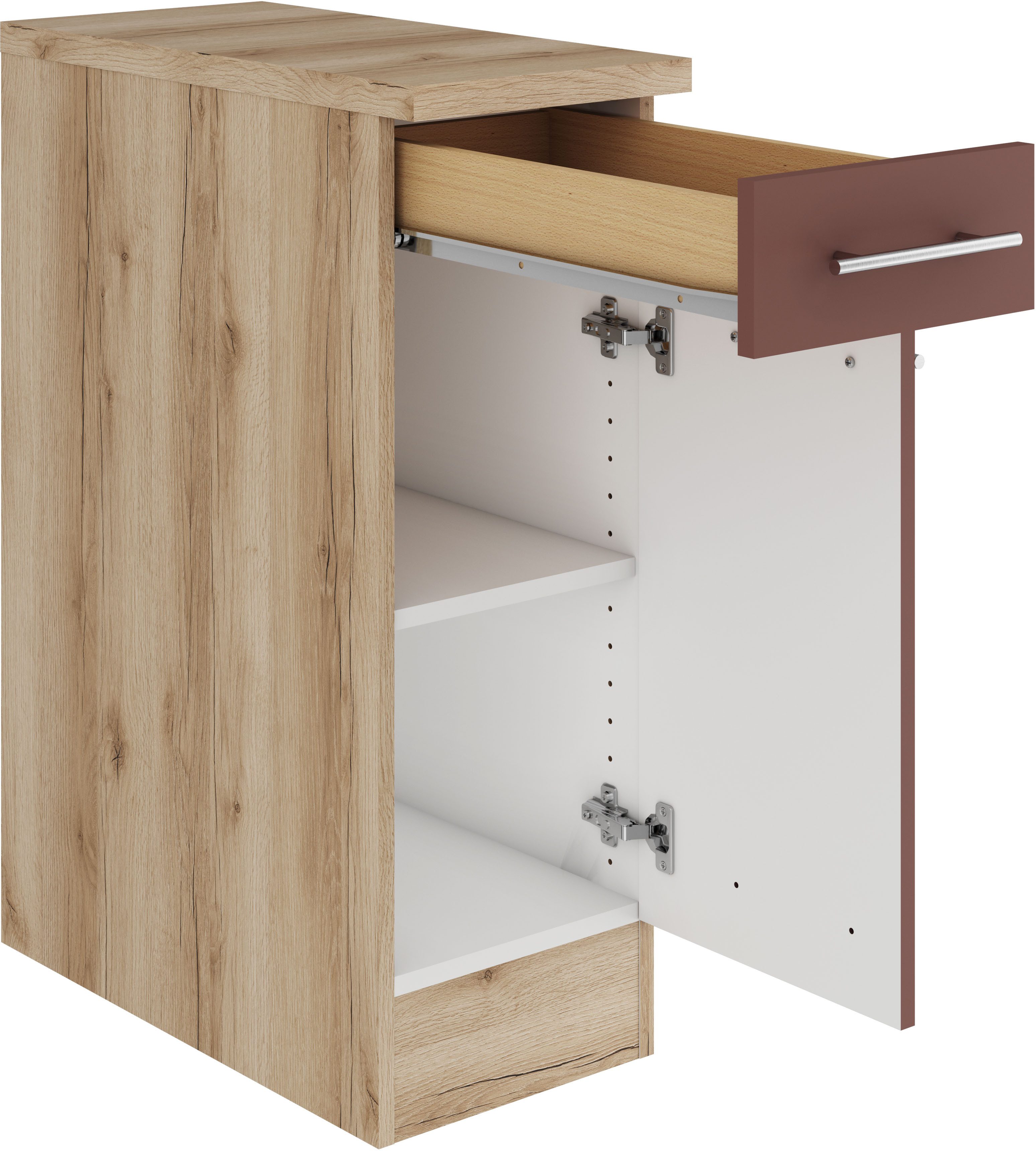 OPTIFIT Unterschrank Bella Breite 30 cm, 1 Tür, 1 Einlegeboden, 1 Schubkasten