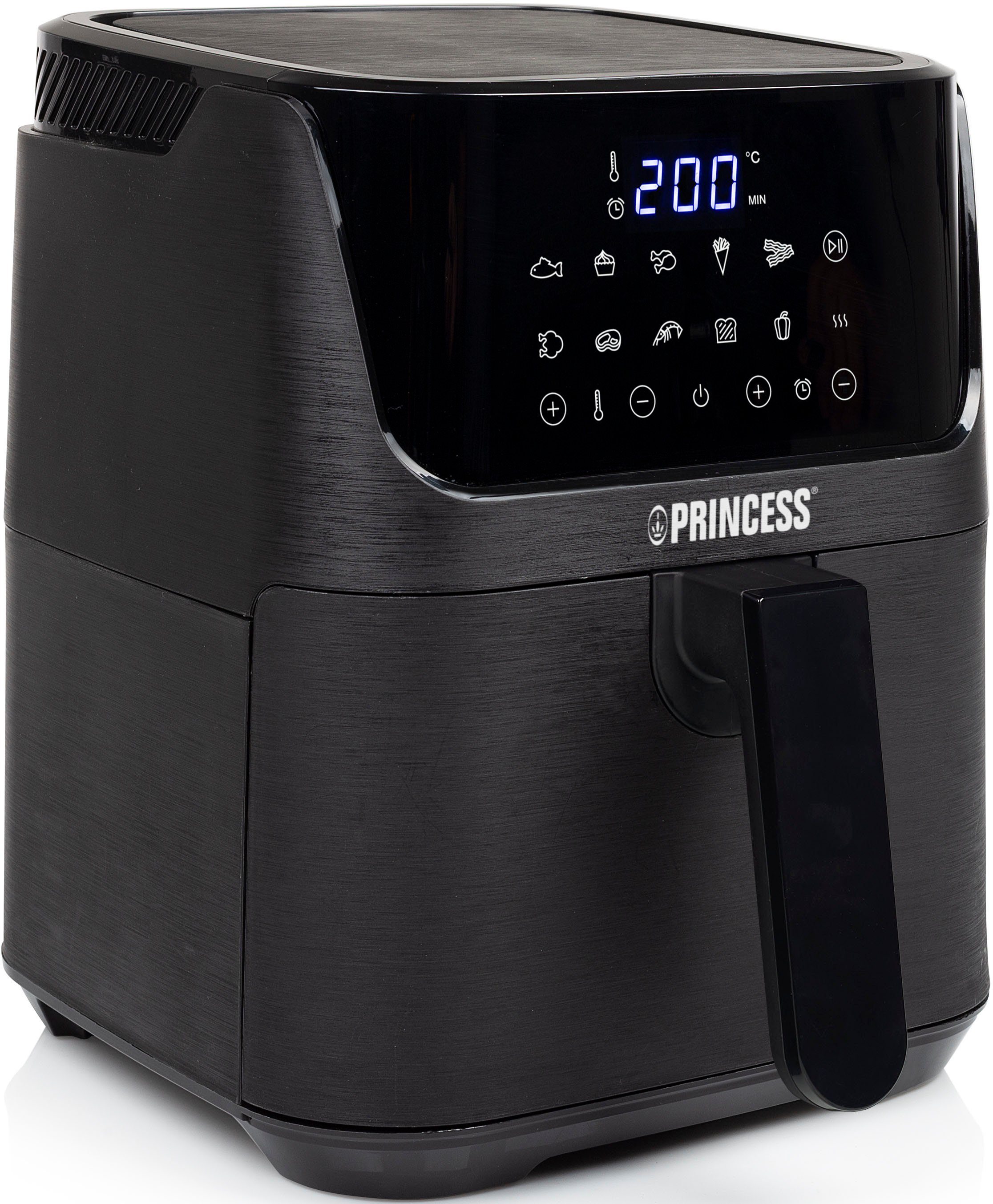 PRINCESS 1350 W, Heißluftfritteuse 3,5 - XL L 182024, - Touchscreen Digitaler Heißluftfritteuse