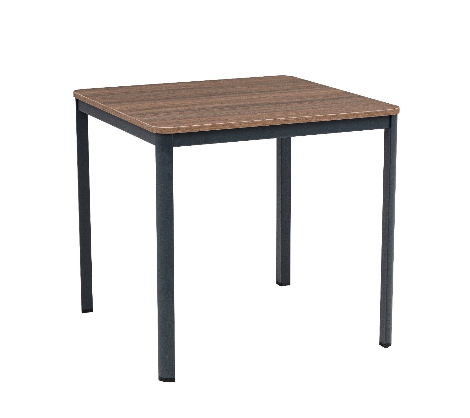 Nova, cm, Dekor/anthrazit Nussbaum 80x80x75 Furni24 Schreibtisch Schreibtisch