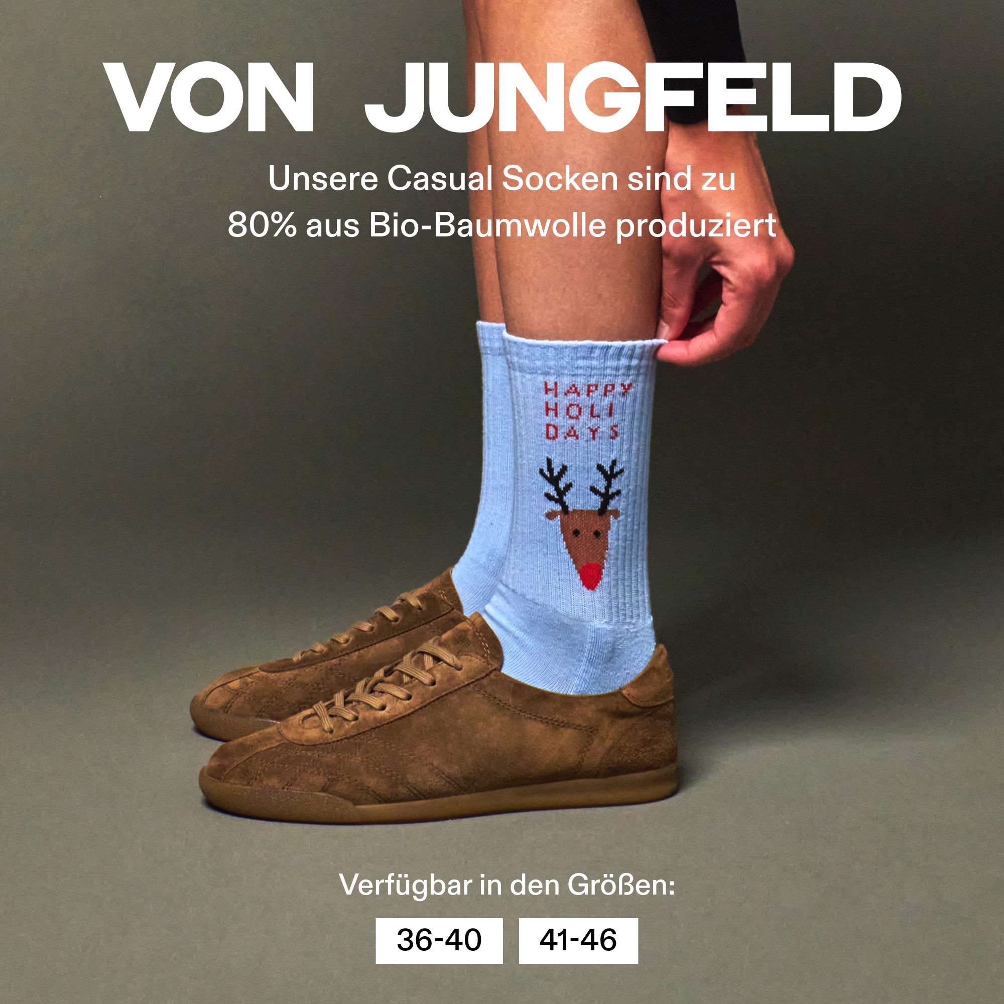 von Jungfeld Tennissocken Weihnachtsmotive Baumwolle 35-46 günstig online kaufen