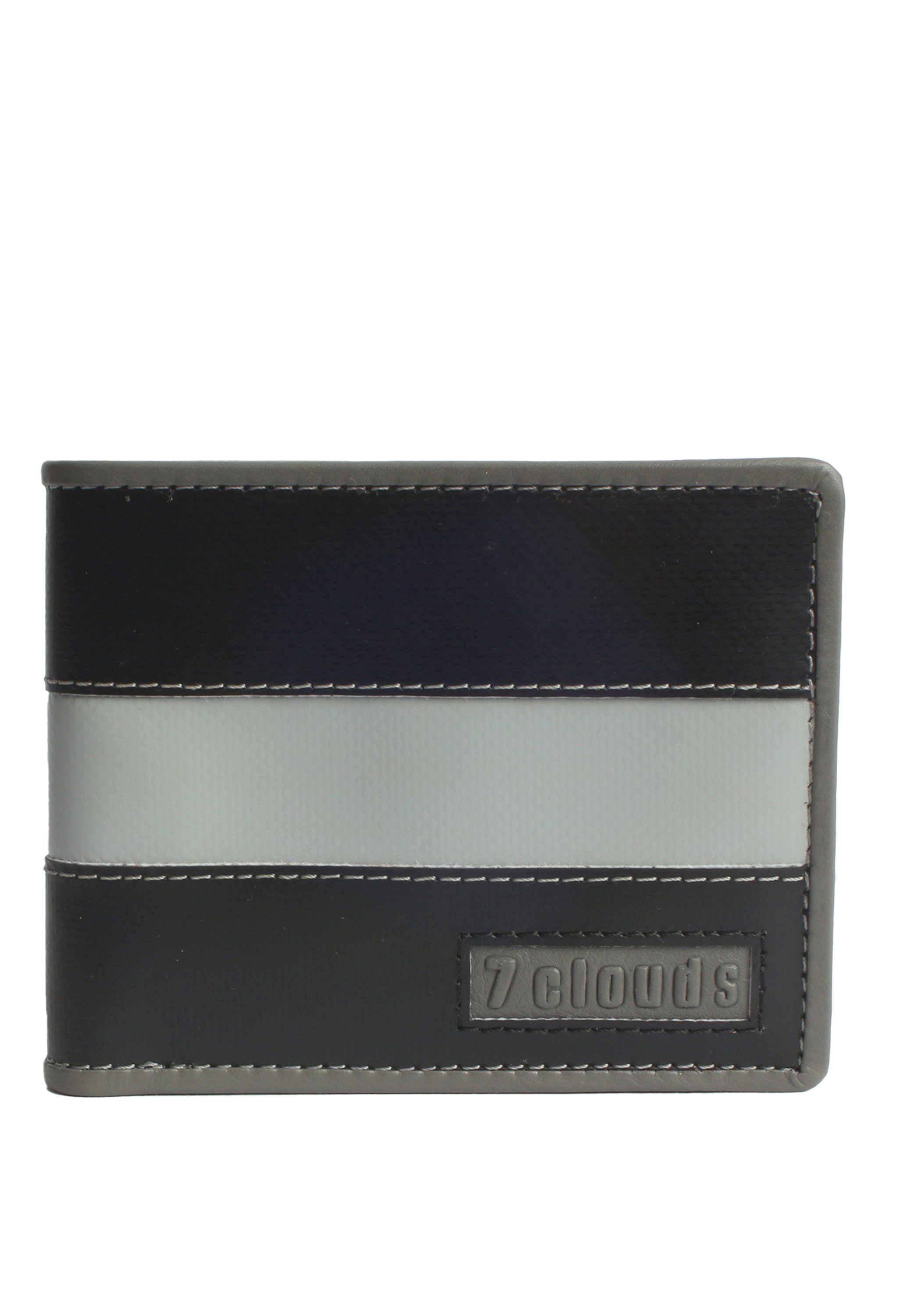 7clouds Geldbörse Mekun 7.1, Artikel aus fairer Produktion (amfori BSCI) black-grey-black