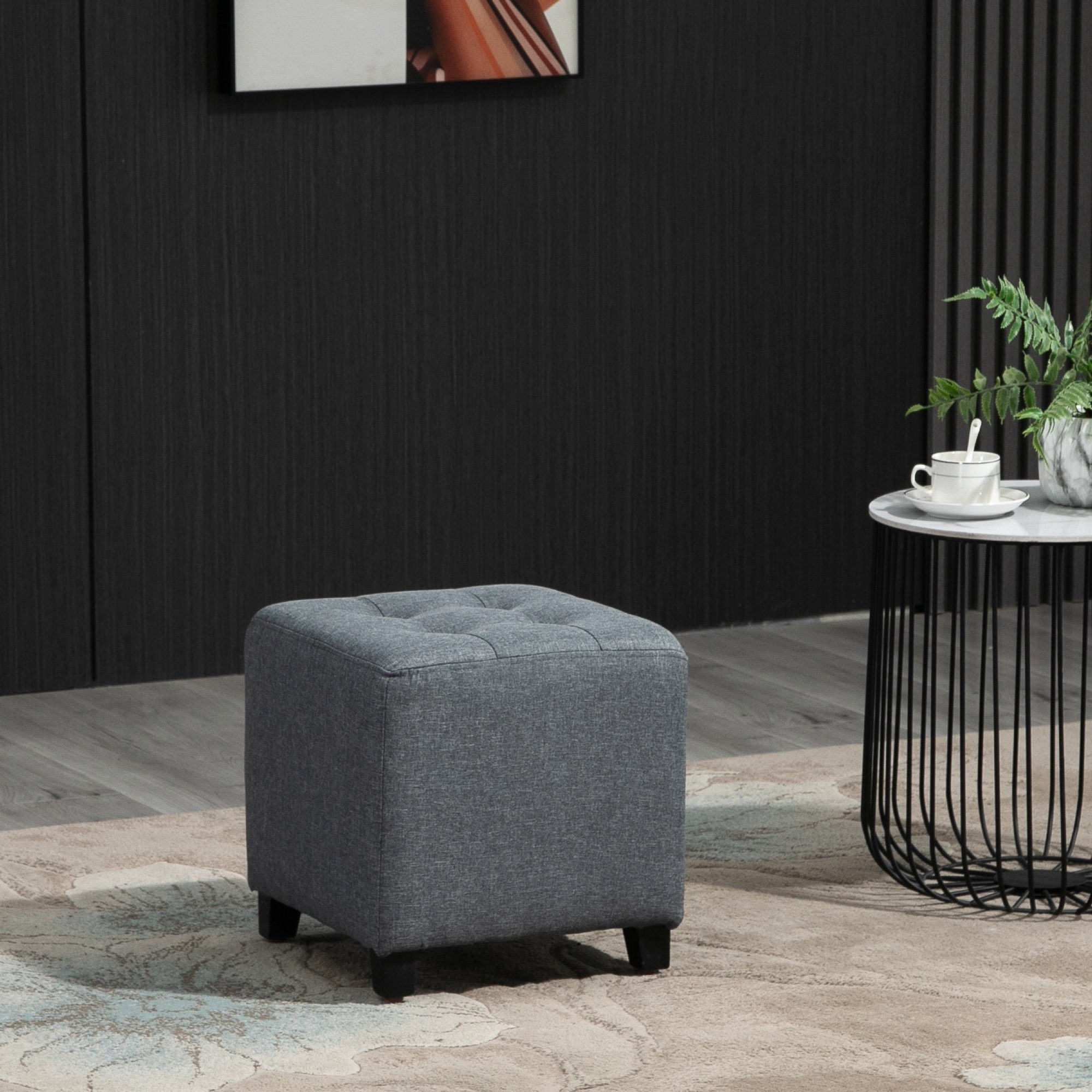 HOMCOM Fußhocker Quadratischer Sitzhocker, (fussbank, 1 günstig online kaufen