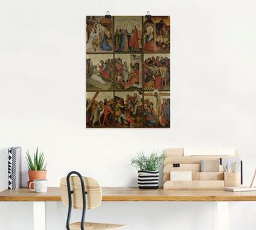 Artland Kunstdruck Goldene Tafel. Außenflügel II, Religion (1 St), als Leinwandbild, Wandaufkleber oder Poster in versch. Größen
