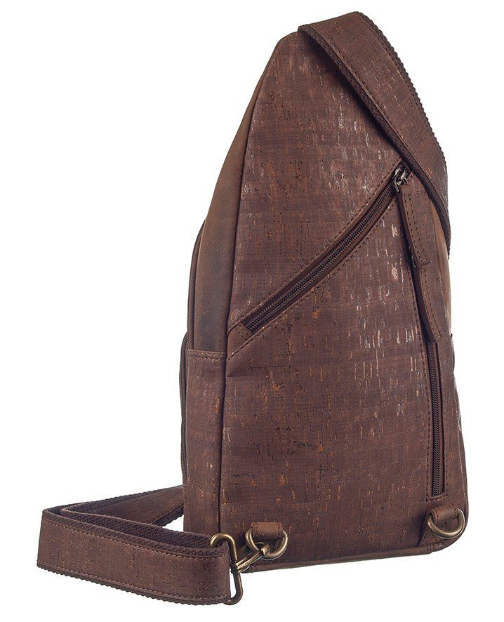 Leather-Cork, GreenLand Rechtsseitig tragbar Nature oder Cityrucksack NATURE linksseitig