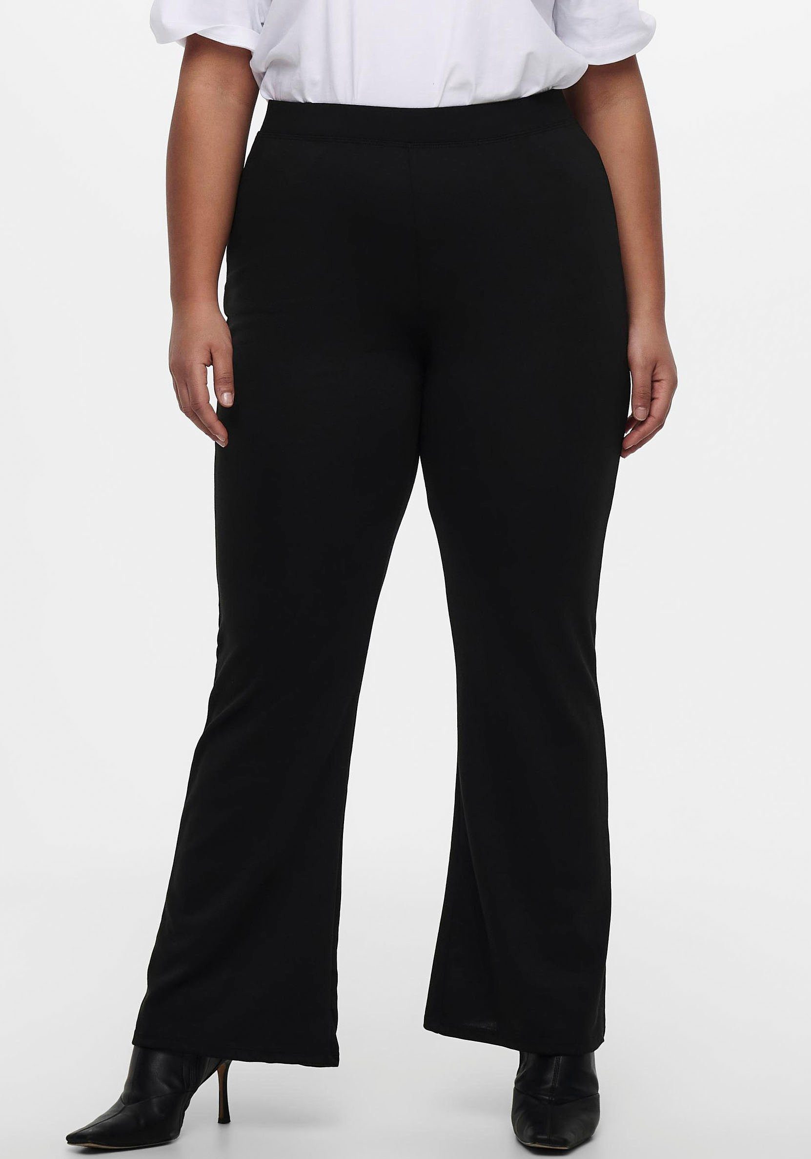ONLY CARMAKOMA Jerseyhose CARPEVER FLARED PANTS günstig online kaufen