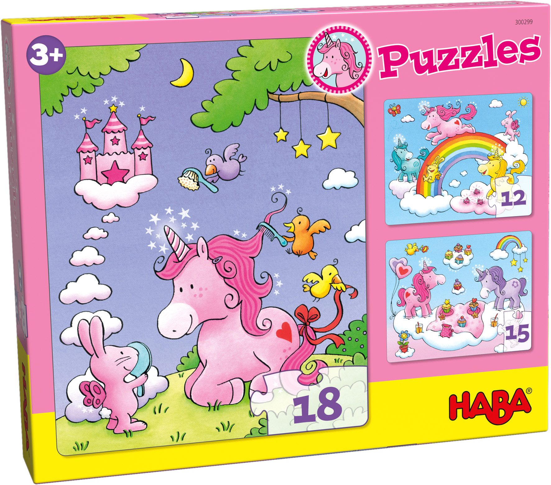 Haba Puzzle Einhorn Glitzerglück, 45 Puzzleteile