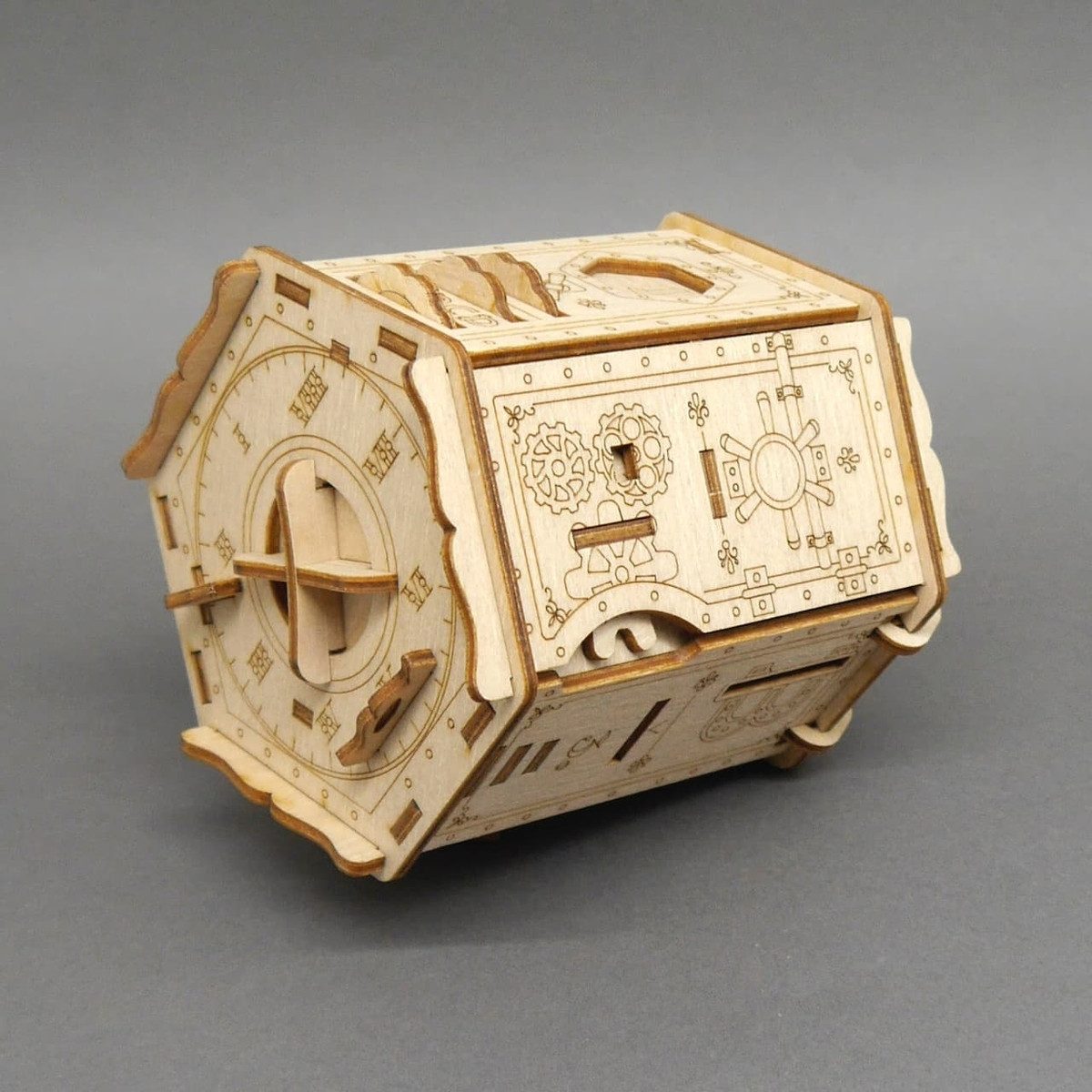 ESC, Escape Welt Spiel FORT KNOX PRO - kannst du das Puzzle knacken?, Knobelspiel, Holzspiel