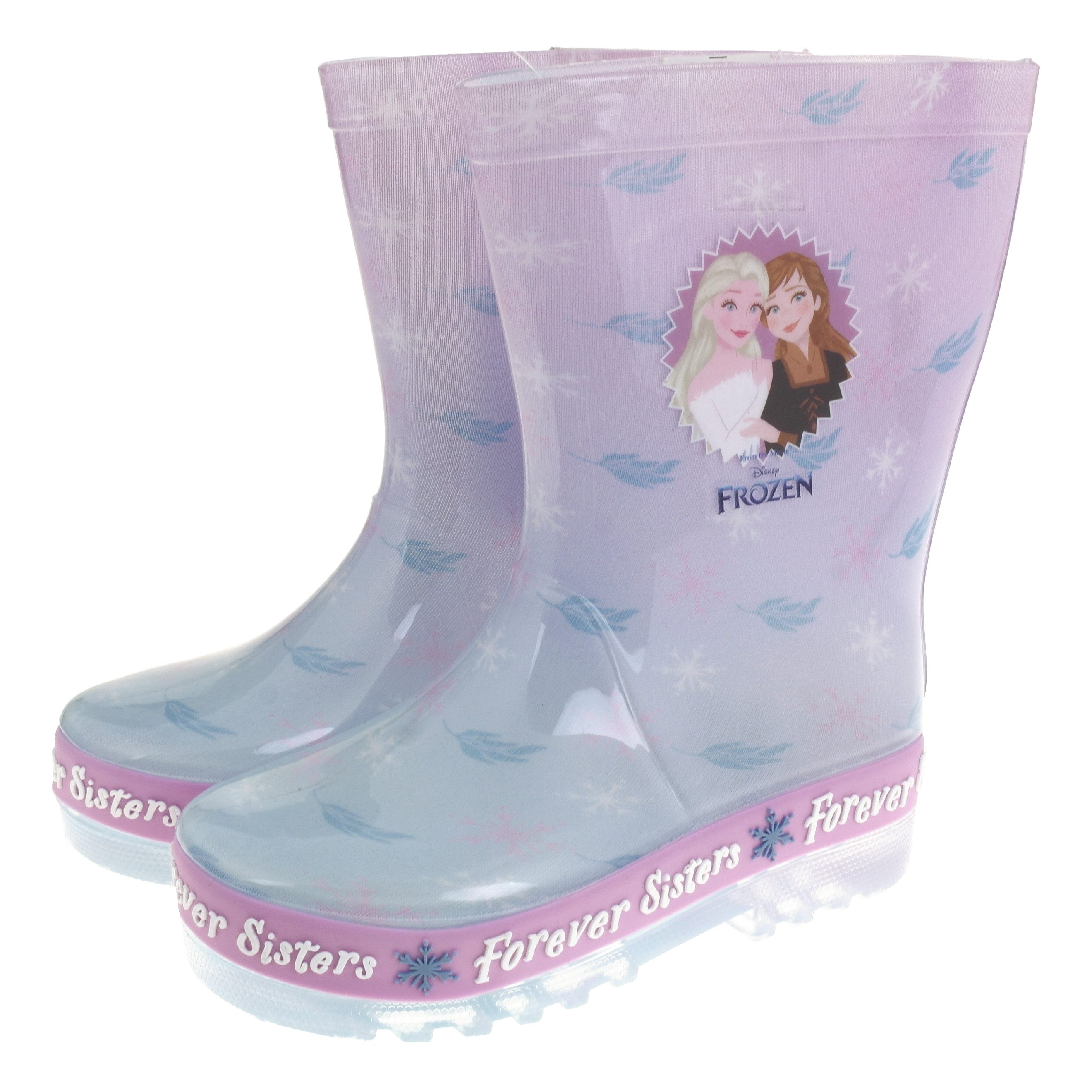 Disney Frozen Stiefel Frozen Eiskönigin Elsa Mädchen Forever Sisters Gummistiefel Gummistiefel wasserdicht