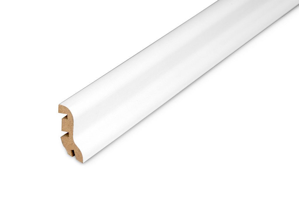 PROFI Sockelleiste Sockelleiste Weiß Dekor (MDF-Kern), L: 250 cm
