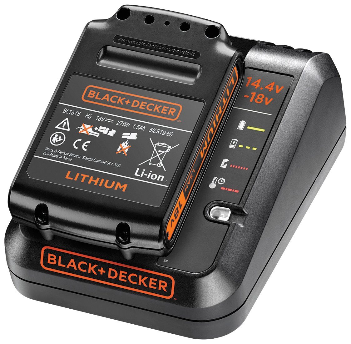 Black + Decker Akku-Ladestation (inkl. 1 Akku)