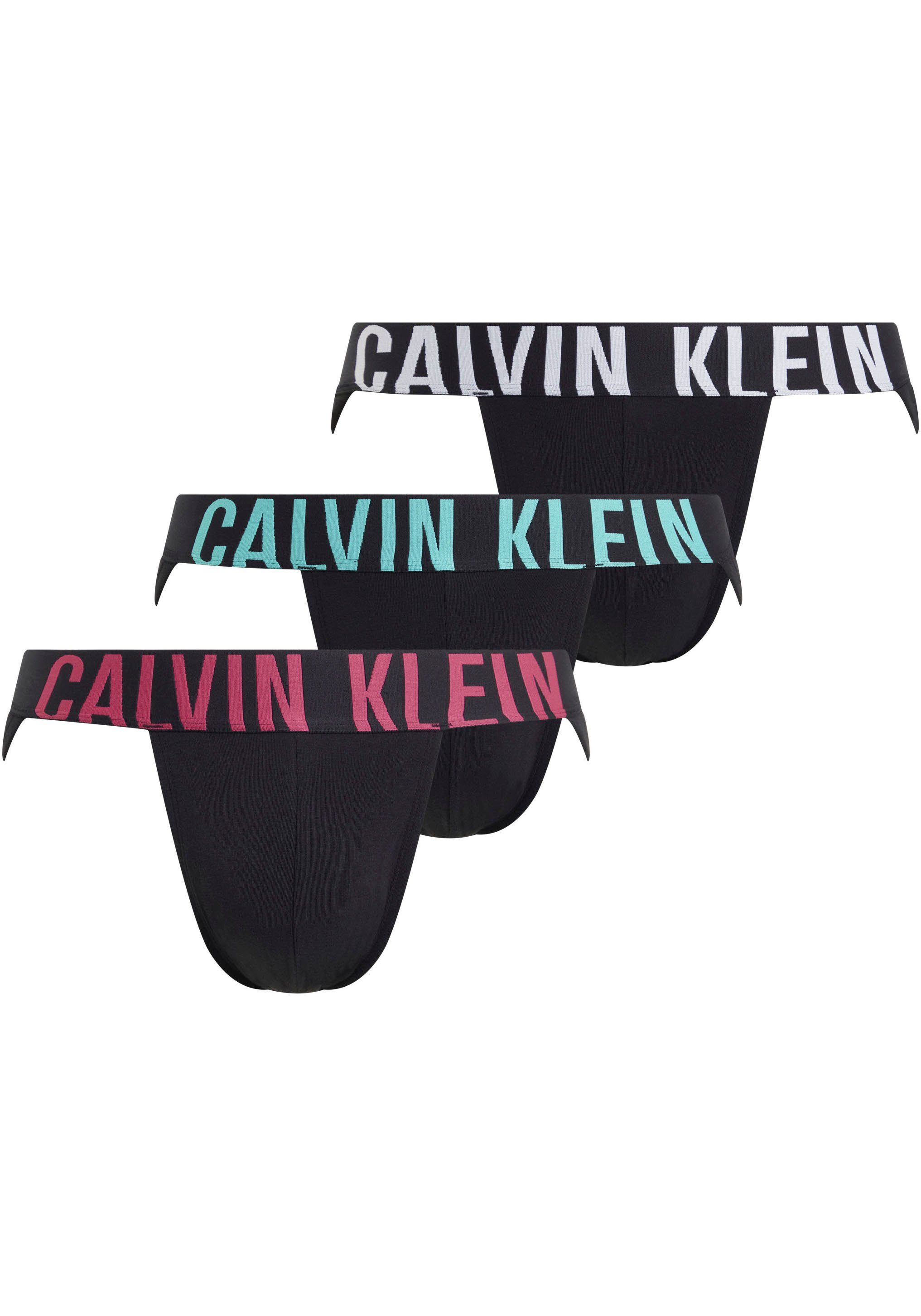 Calvin Klein Underwear String JOCK STRAP 3PK (Packung, 3-St., 3er) mit Logo-Stretchbund