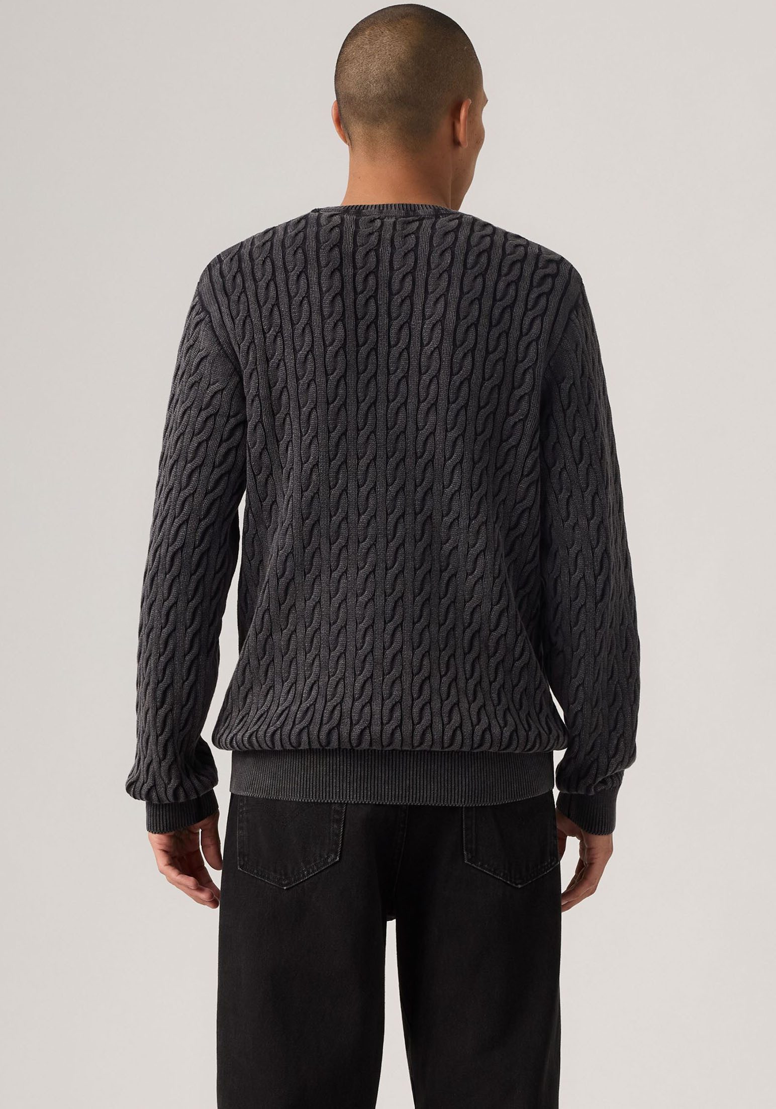 Levi's® Rundhalspullover LV PRESIDIO mit Zopfmuster